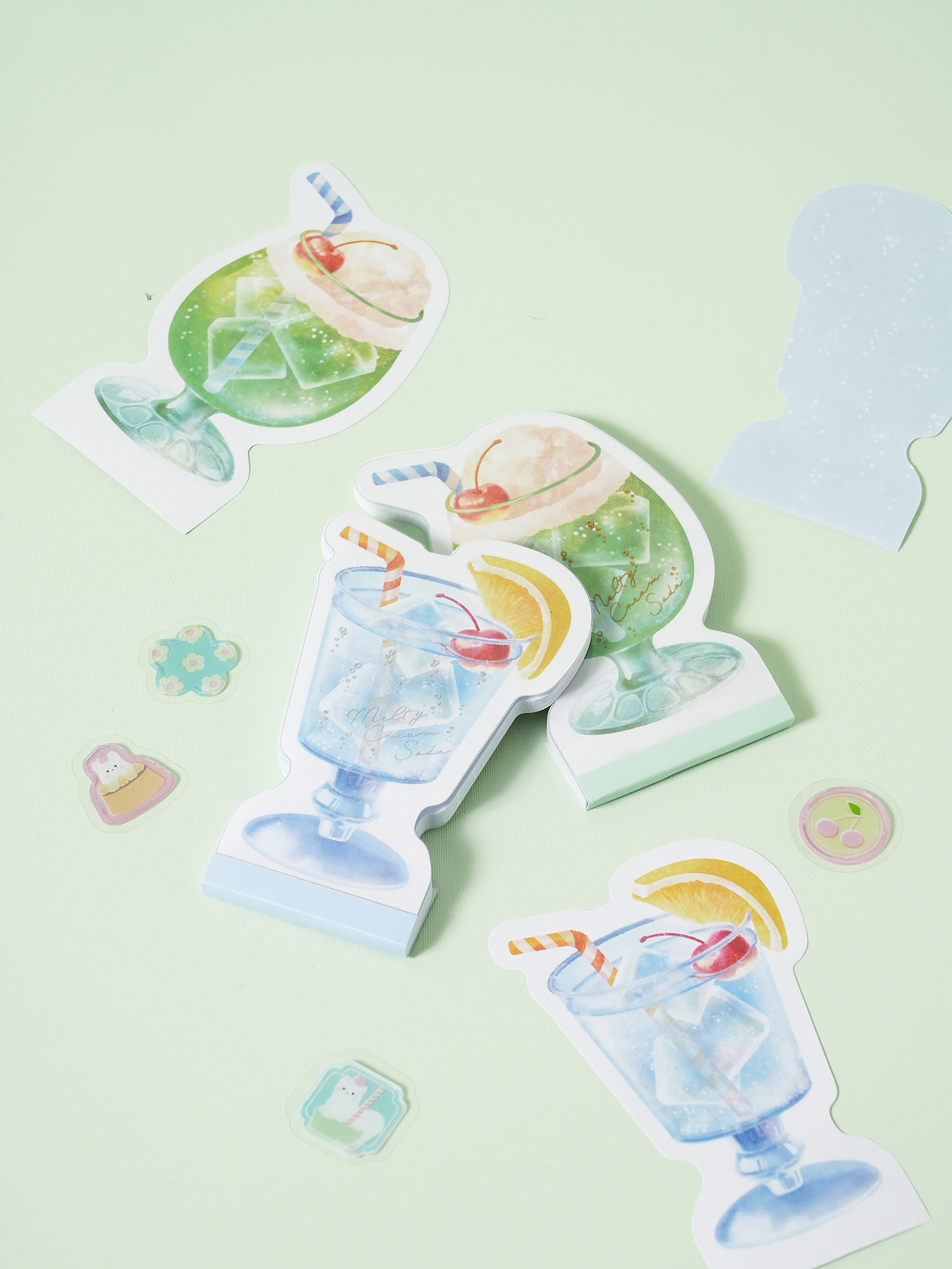 Cream soda die cut rice cake memo paper 50 sheets