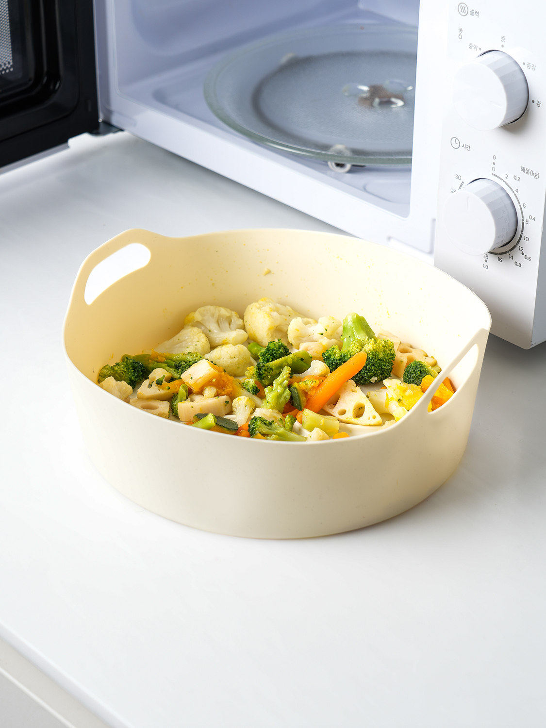 Silicone air fryer container round 22 cm