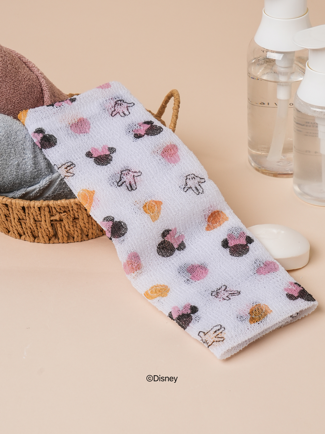 Disney Mickey Minnie Hard Shower Towel 29