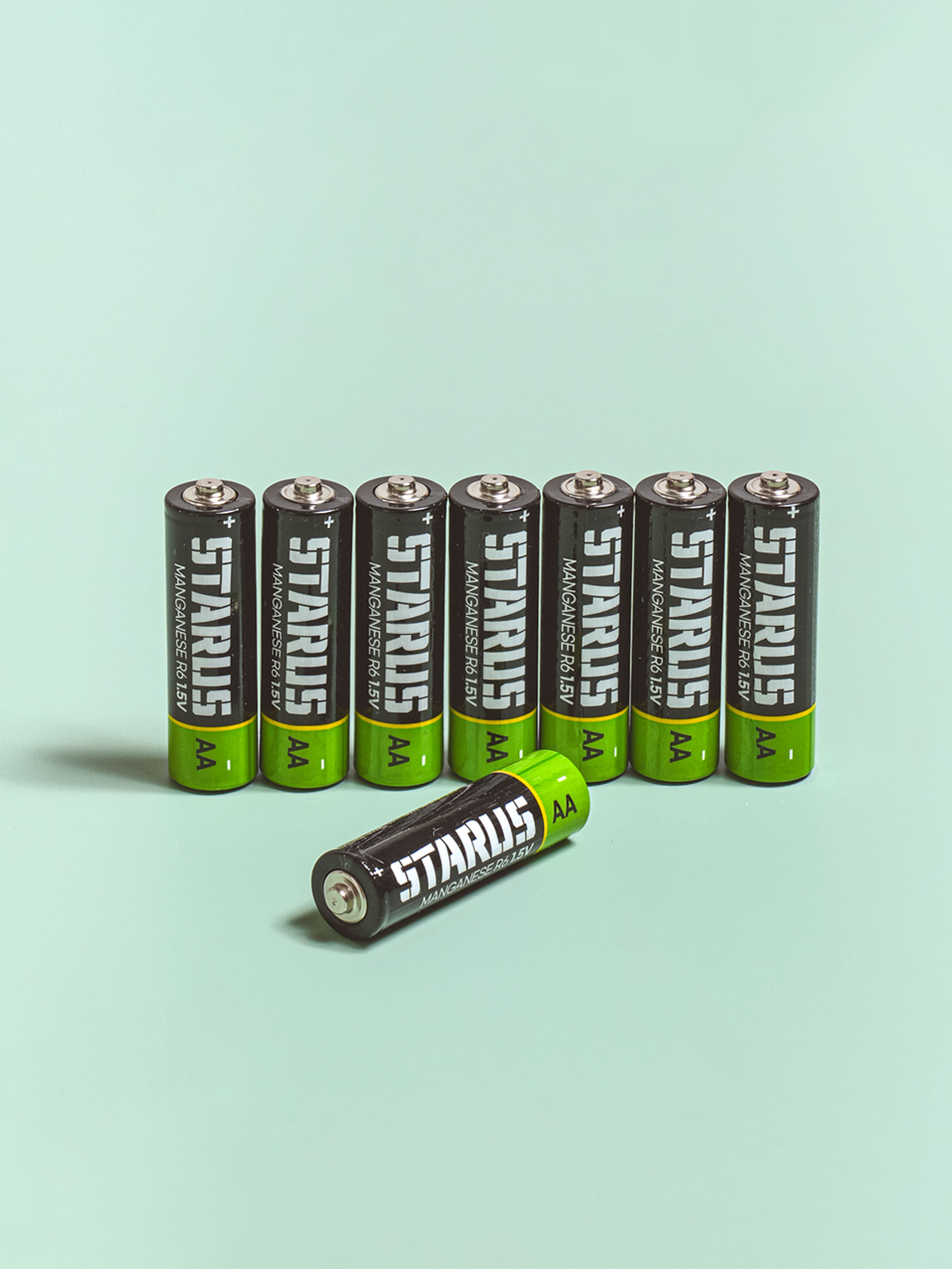 Starrus manganese batteries R6 AA 8 pieces