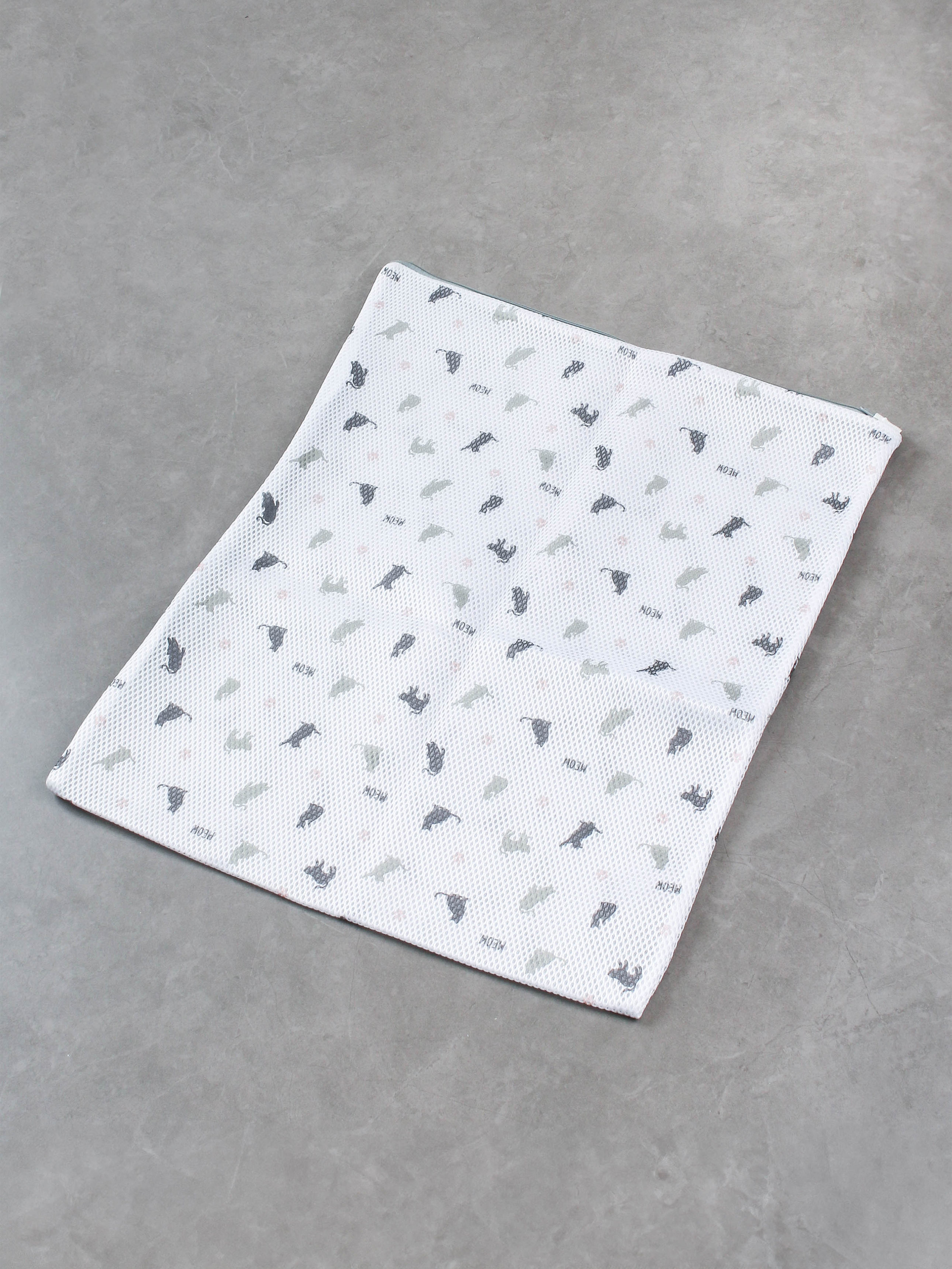 L-shaped zipper printed square laundry net 45