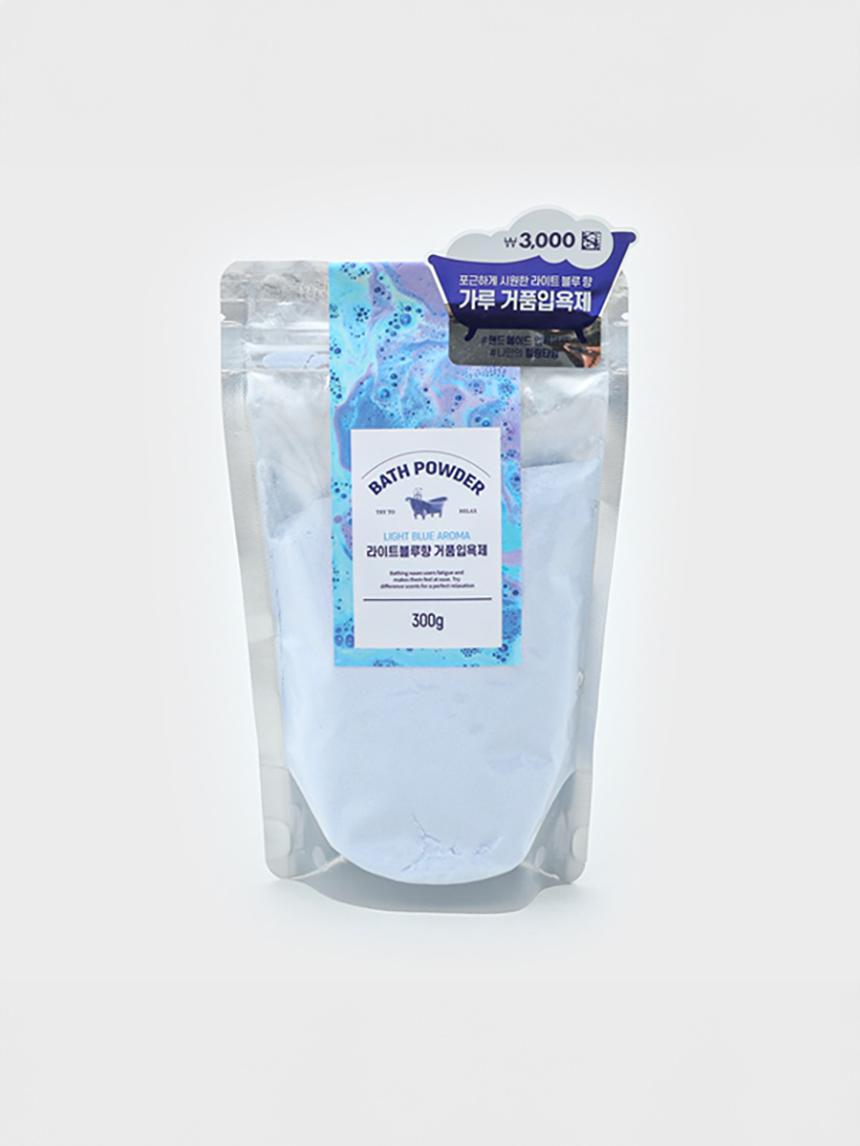 Bubble powder light blue scent 300g