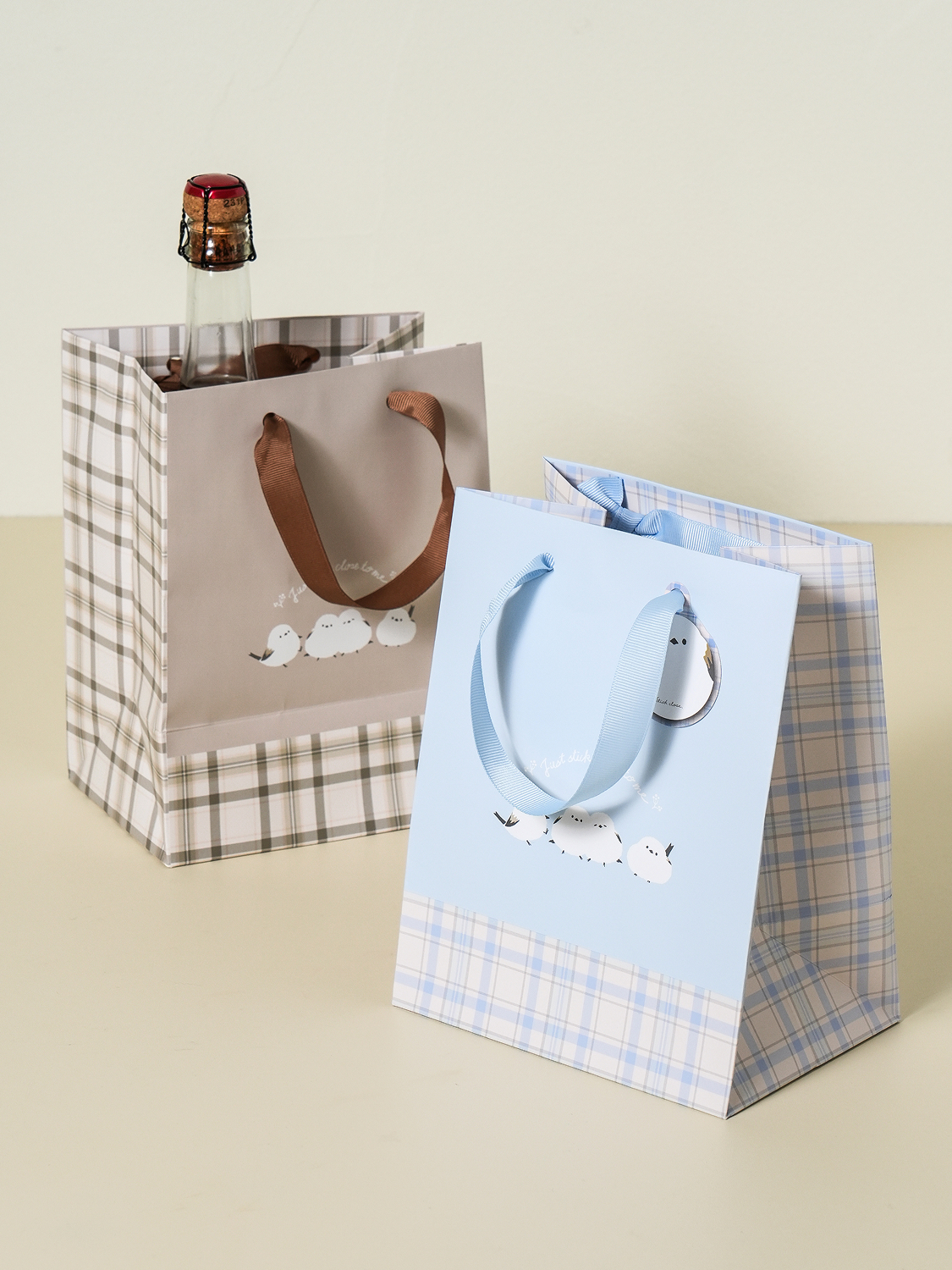 Amifa Shimaenaga Ribbon Shopping Bag