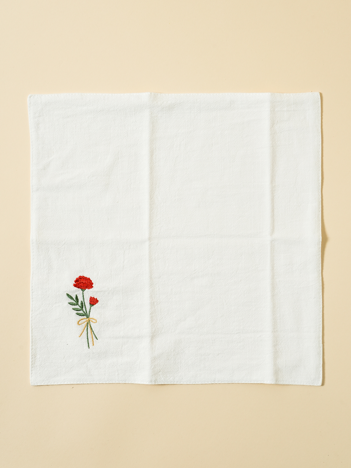Family Month Embroidered Cotton Handkerchief