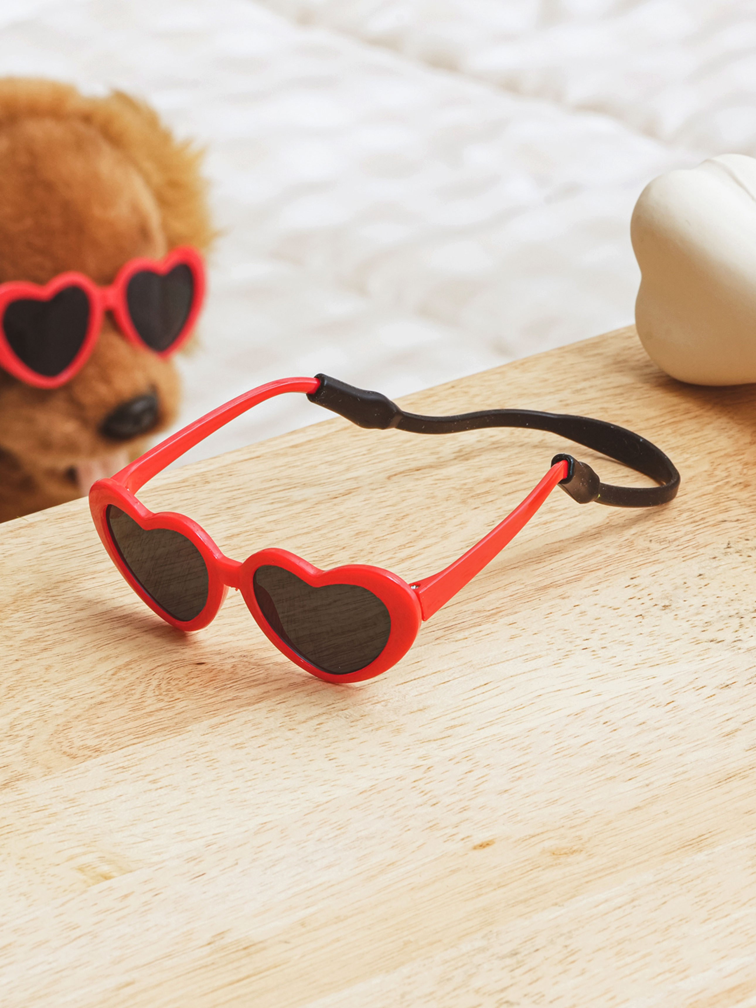 [Pet] Heart Sunglasses