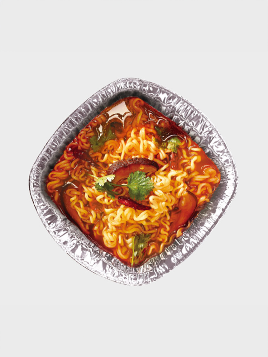 Disposable silver foil pots 1000ml 6 pieces