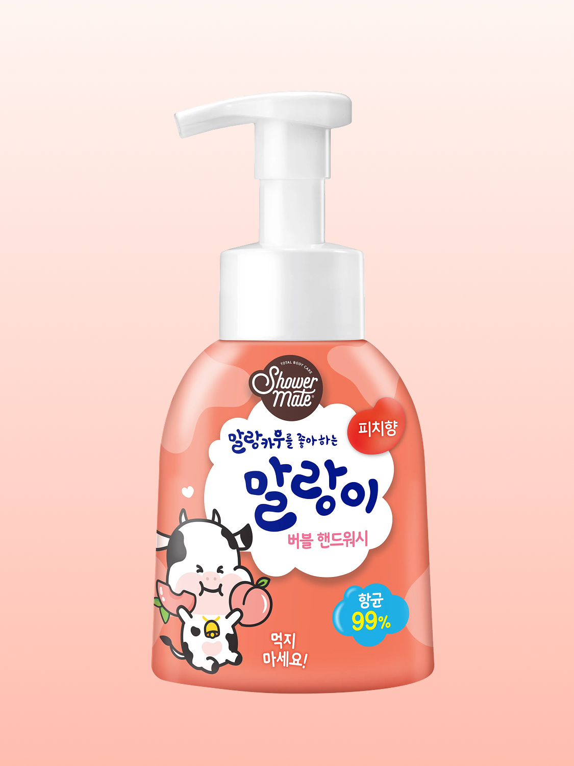 Shower Mate Pure Bubble Hand Wash Peach Scent 300 ml