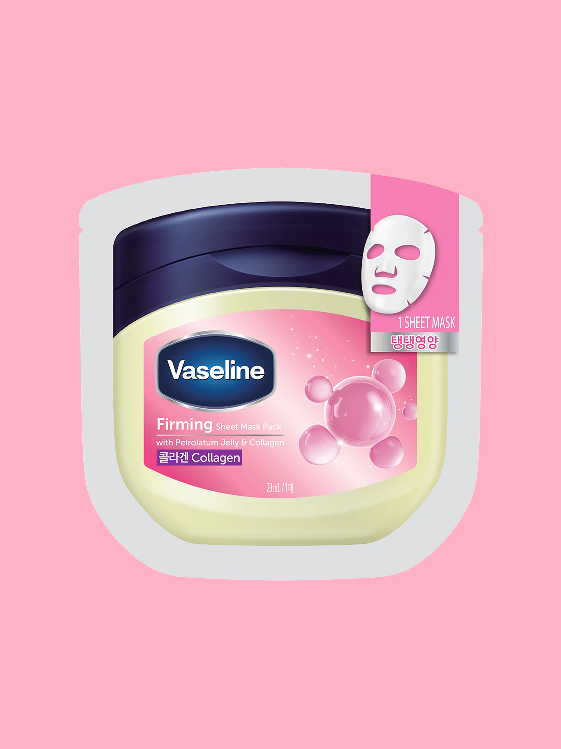 Vaseline bouncy sheet mask pack 23 ml 1 sheet