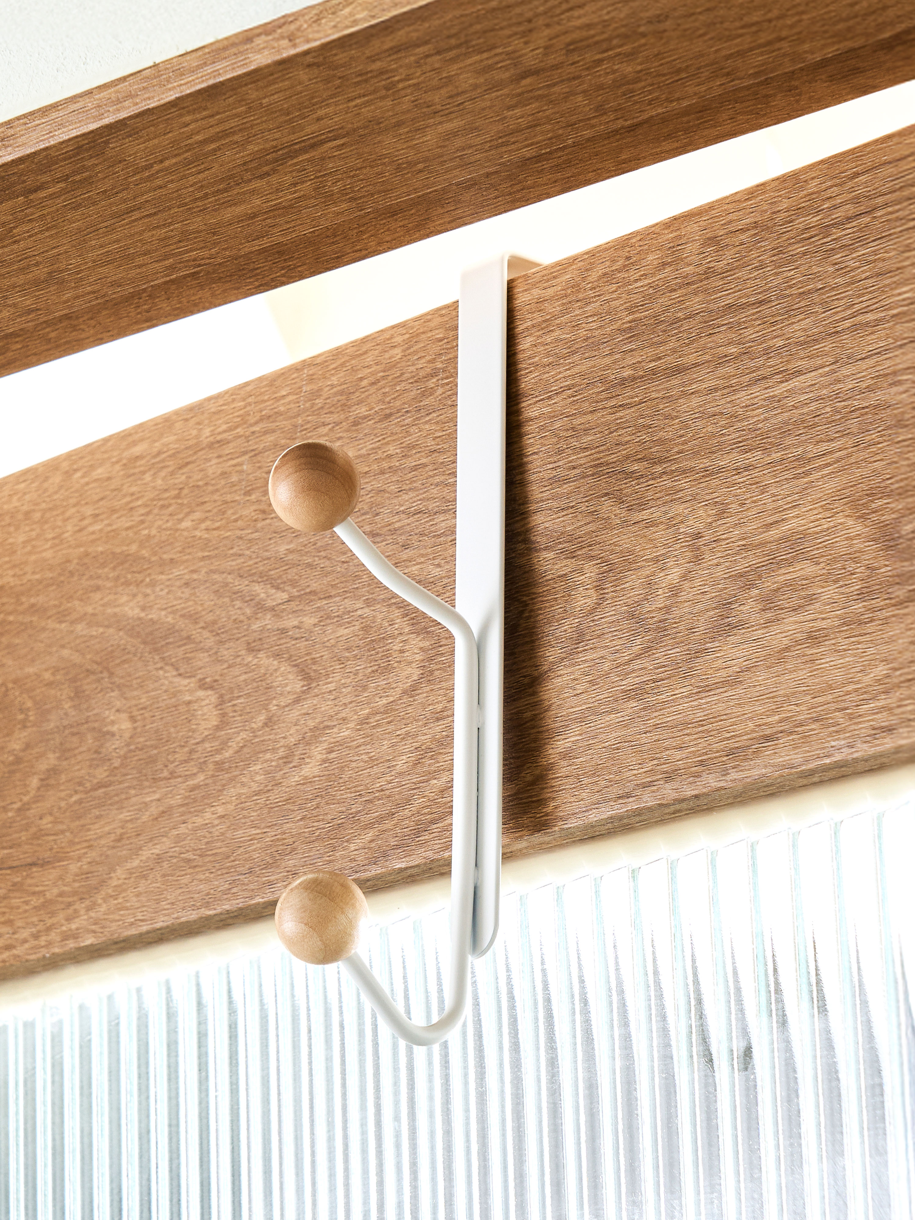 2-prong wooden door hook