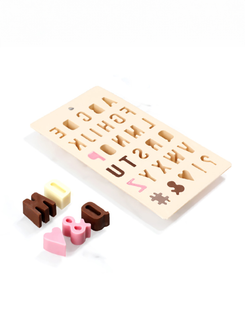 silicone chocolate mold alphabet