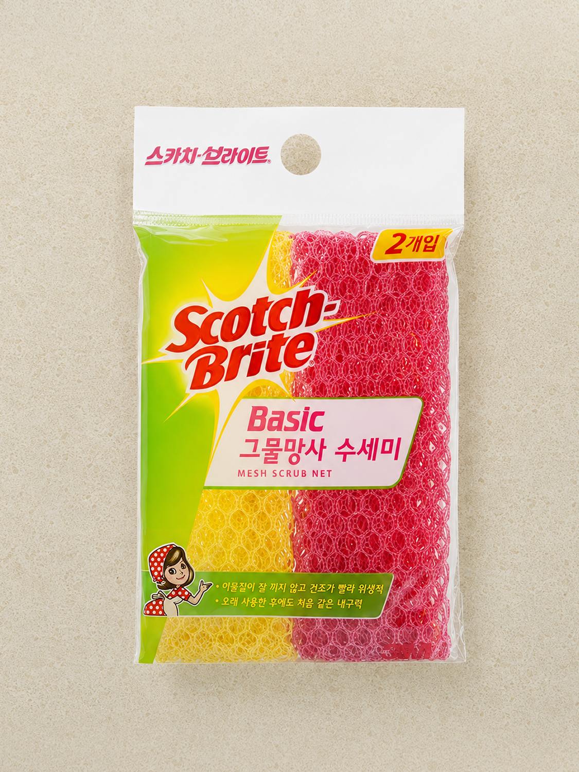 Scotchbrite Basic Mesh Scrubber 2P
