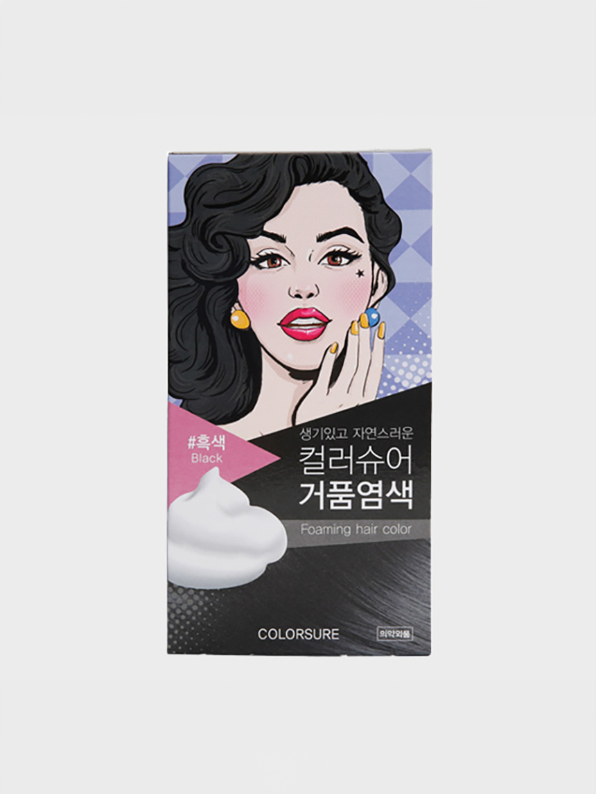 ColorSure foam dyeing black