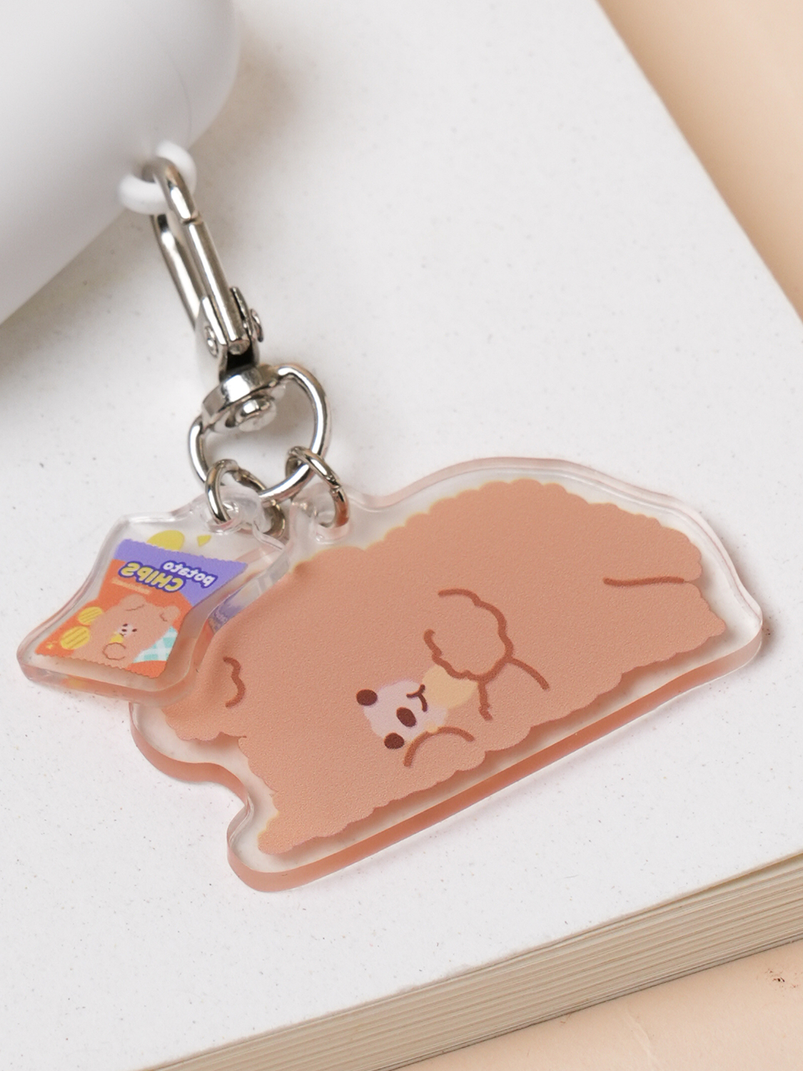 Relaxation Acrylic Keyring Snack