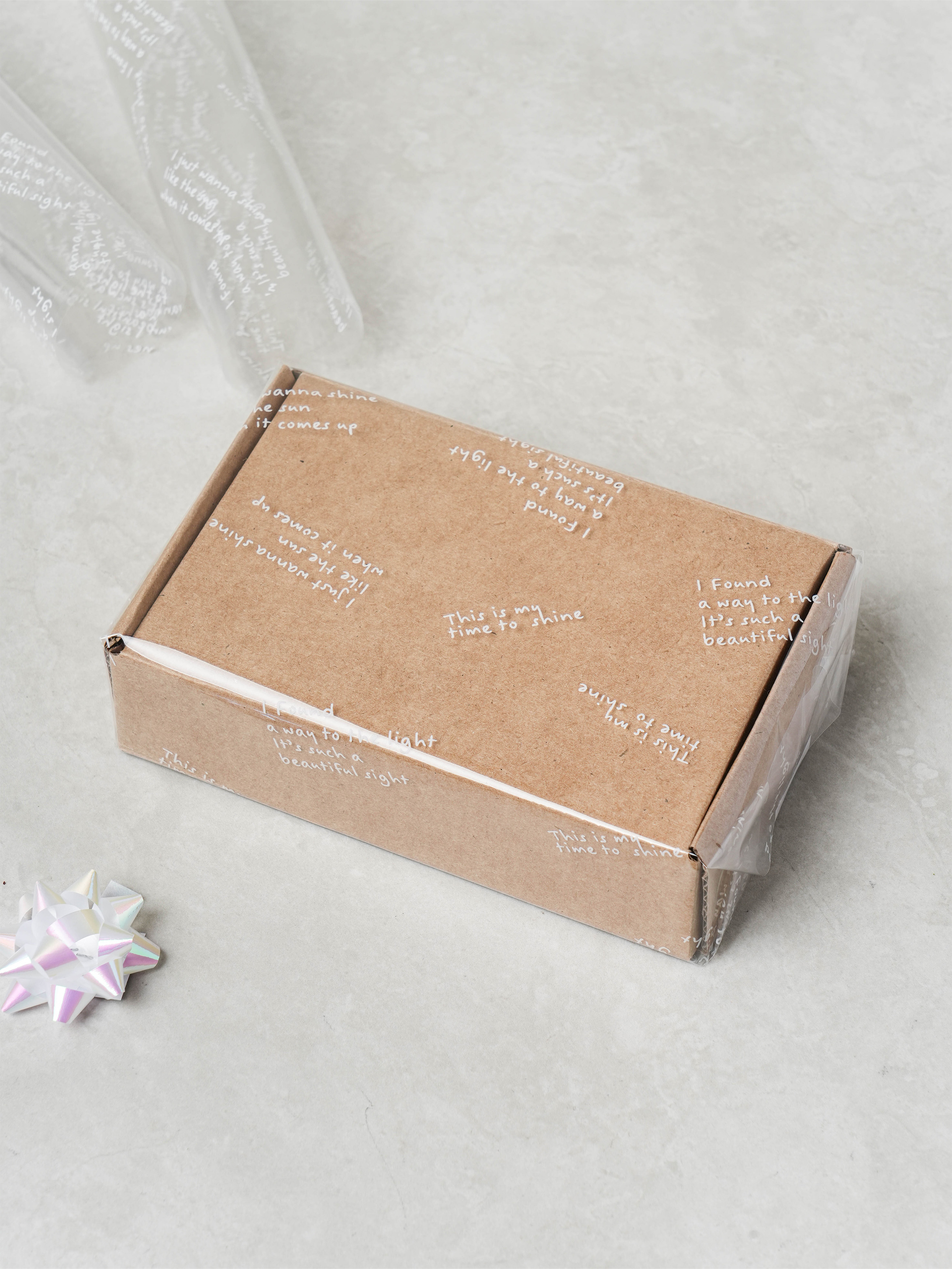Transparent OPP Design Wrapping Paper 53X300cm