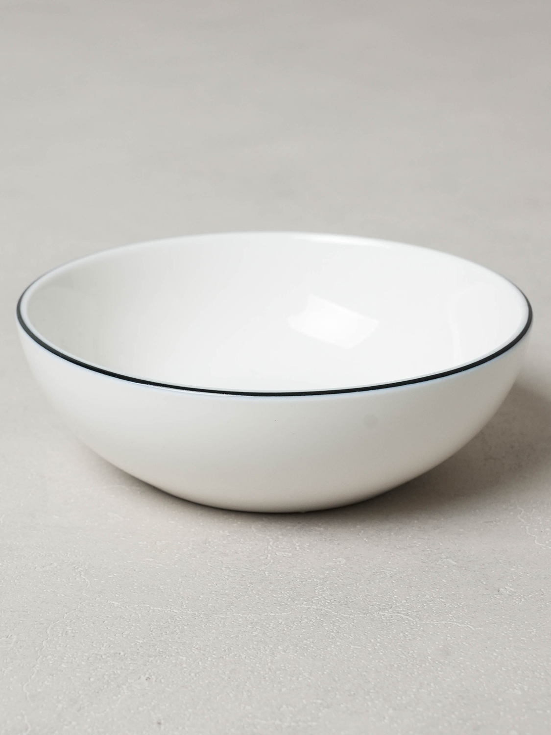 블랙 테두리 라인 종지 9.5 cm