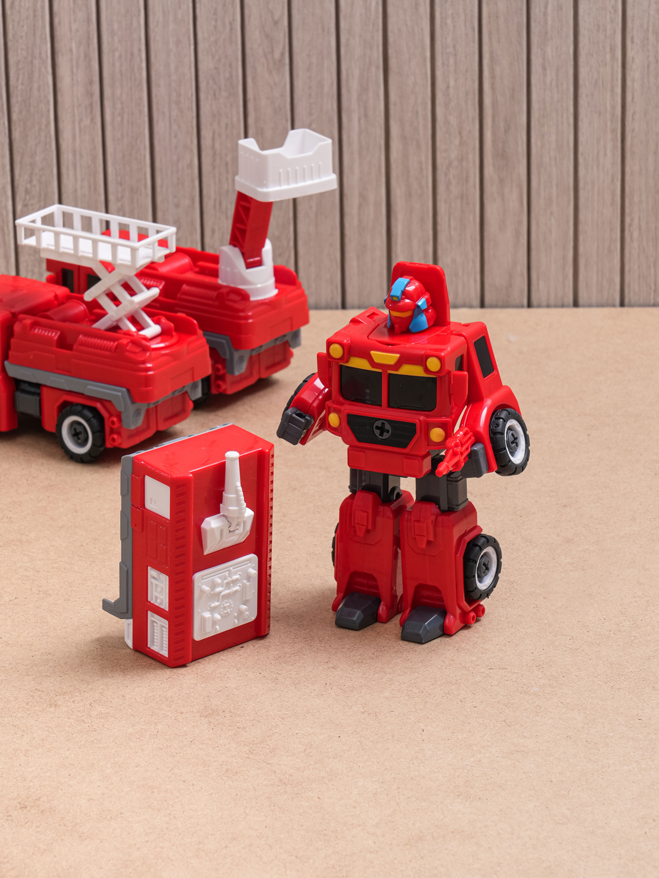 car transforming robot firefighting