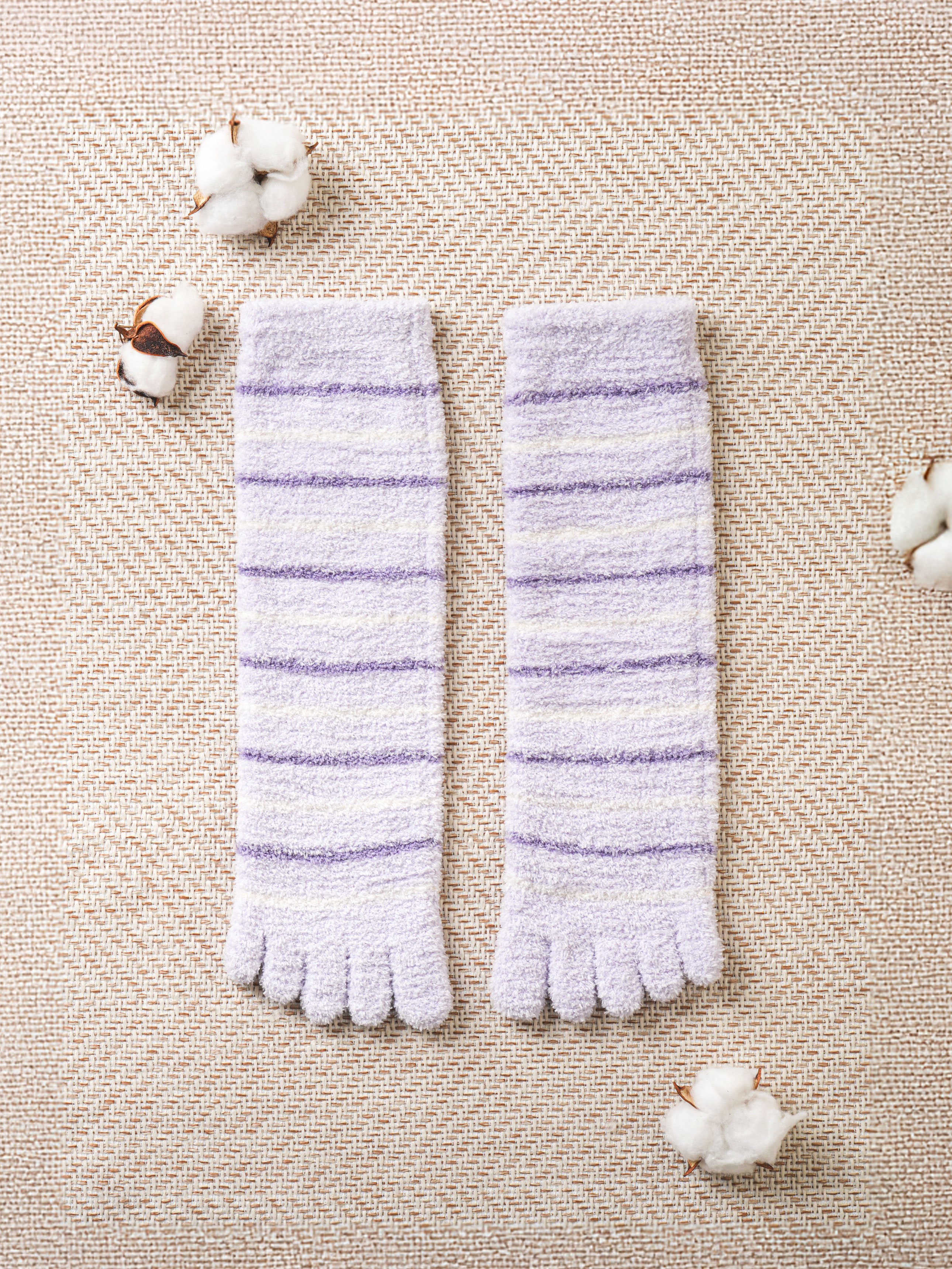 toe sleep socks purple