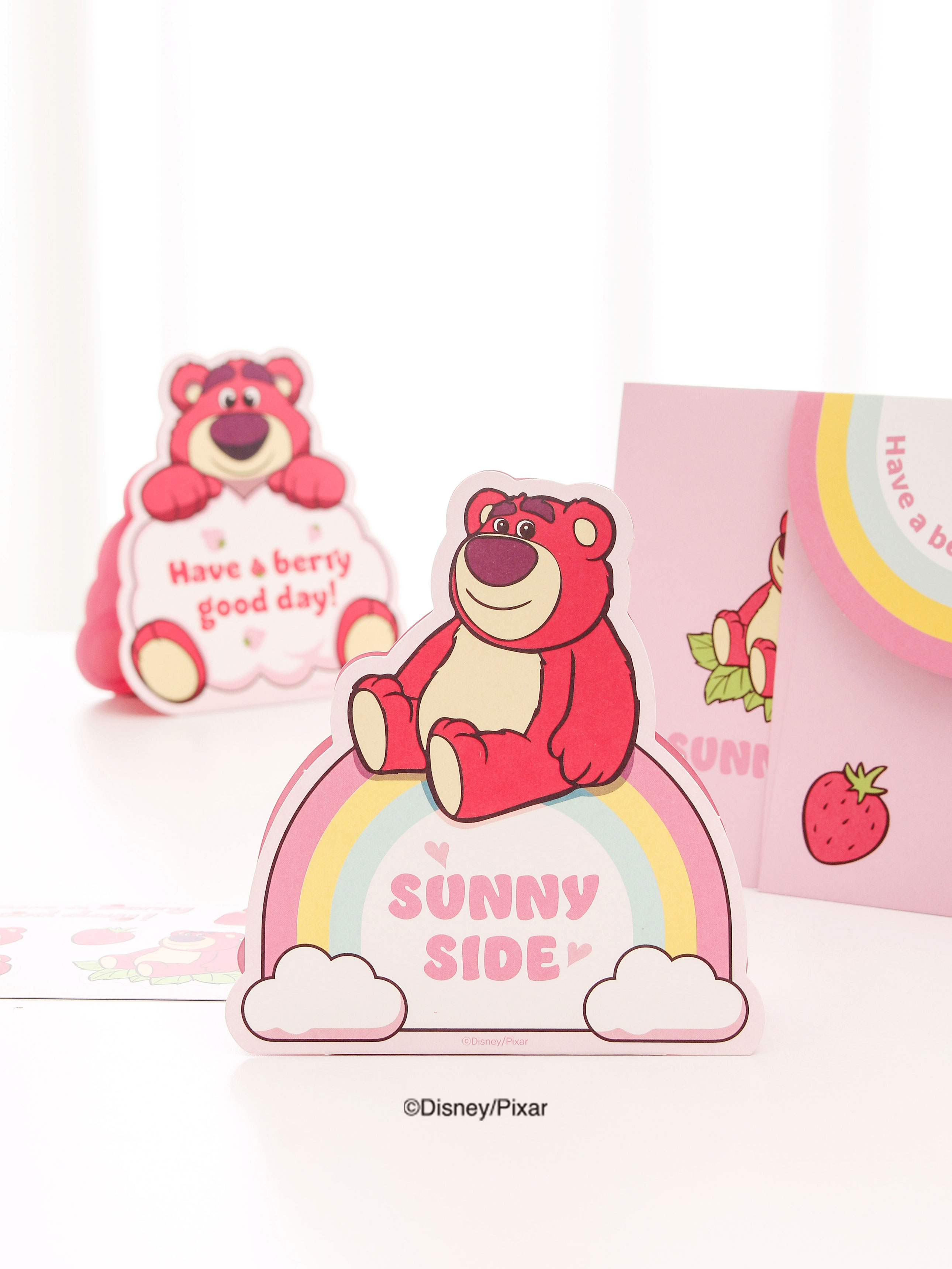 Pixar Lotso standing card & envelope 2 sets