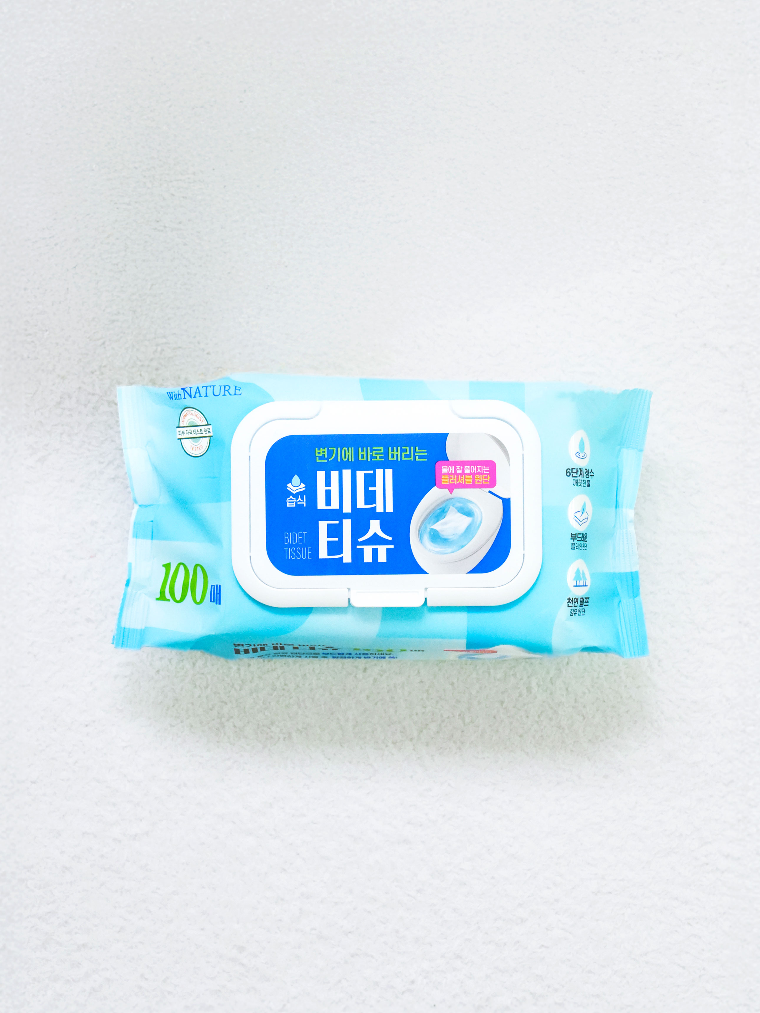 With Nature bidet tissue cap type 100 sheets