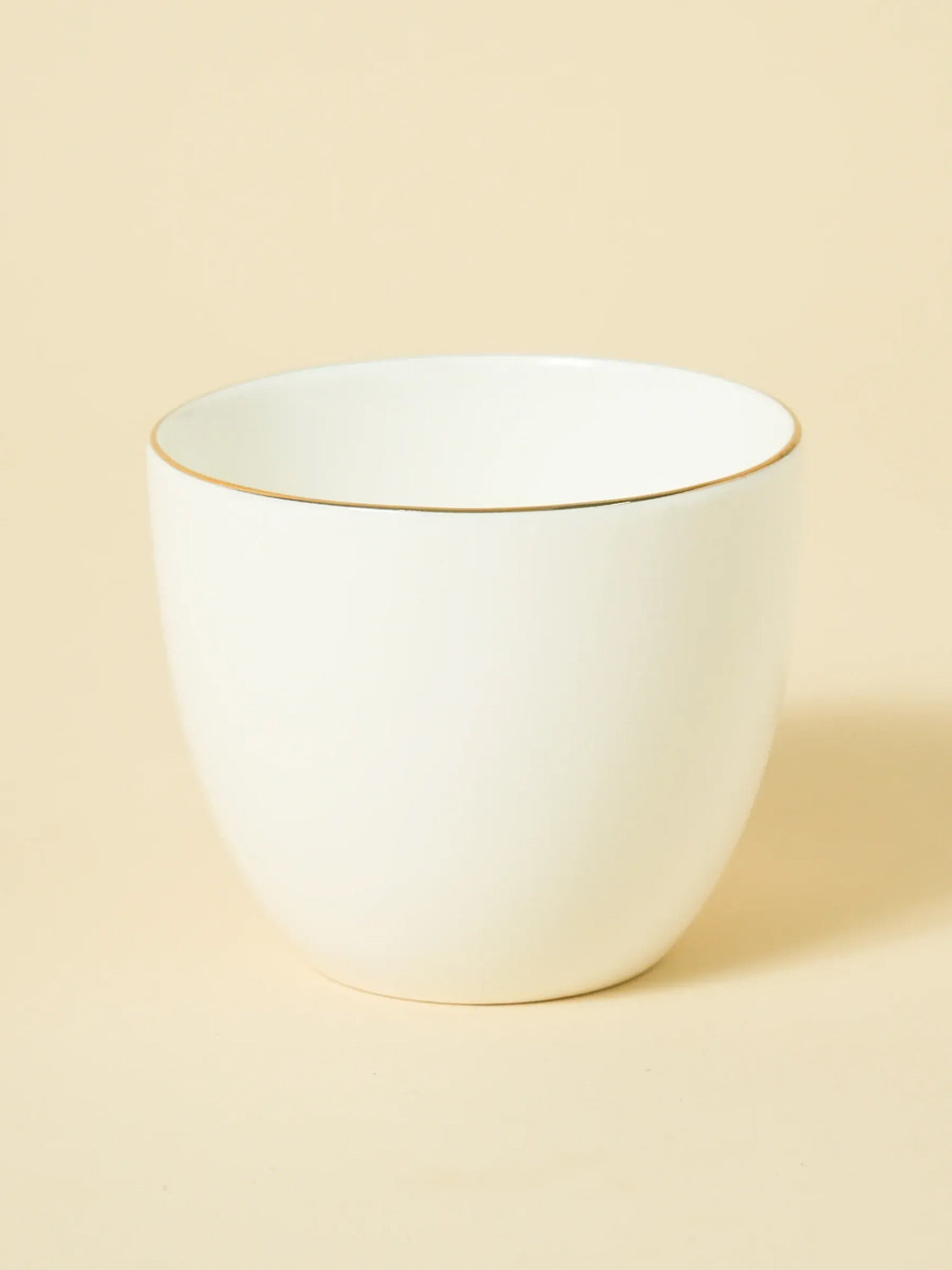 화이트 금장 라인 물컵 240 ml
