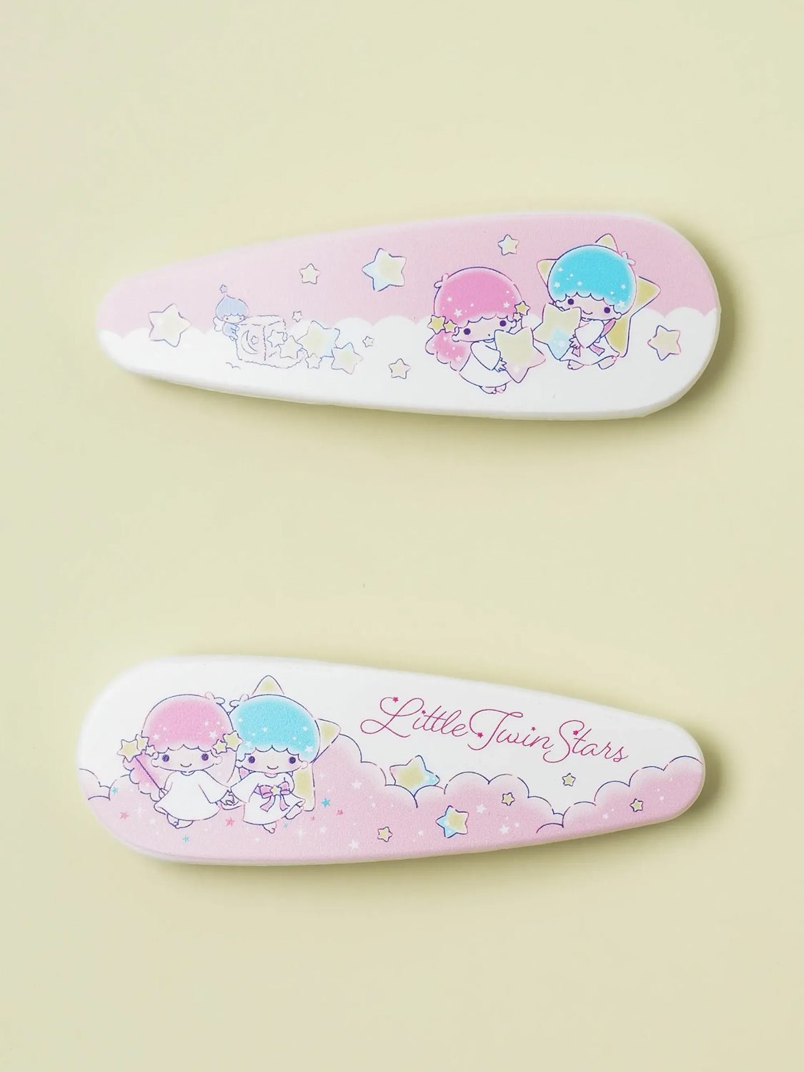 Little Twin Star Snap Pin 2pcs Pink