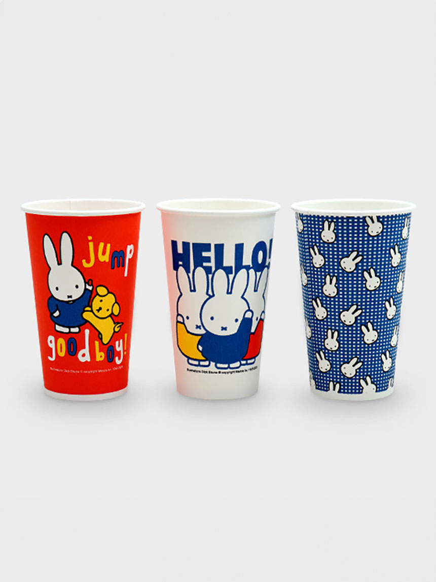 Miffy Character Paper Cups 10 Pieces 480 ml