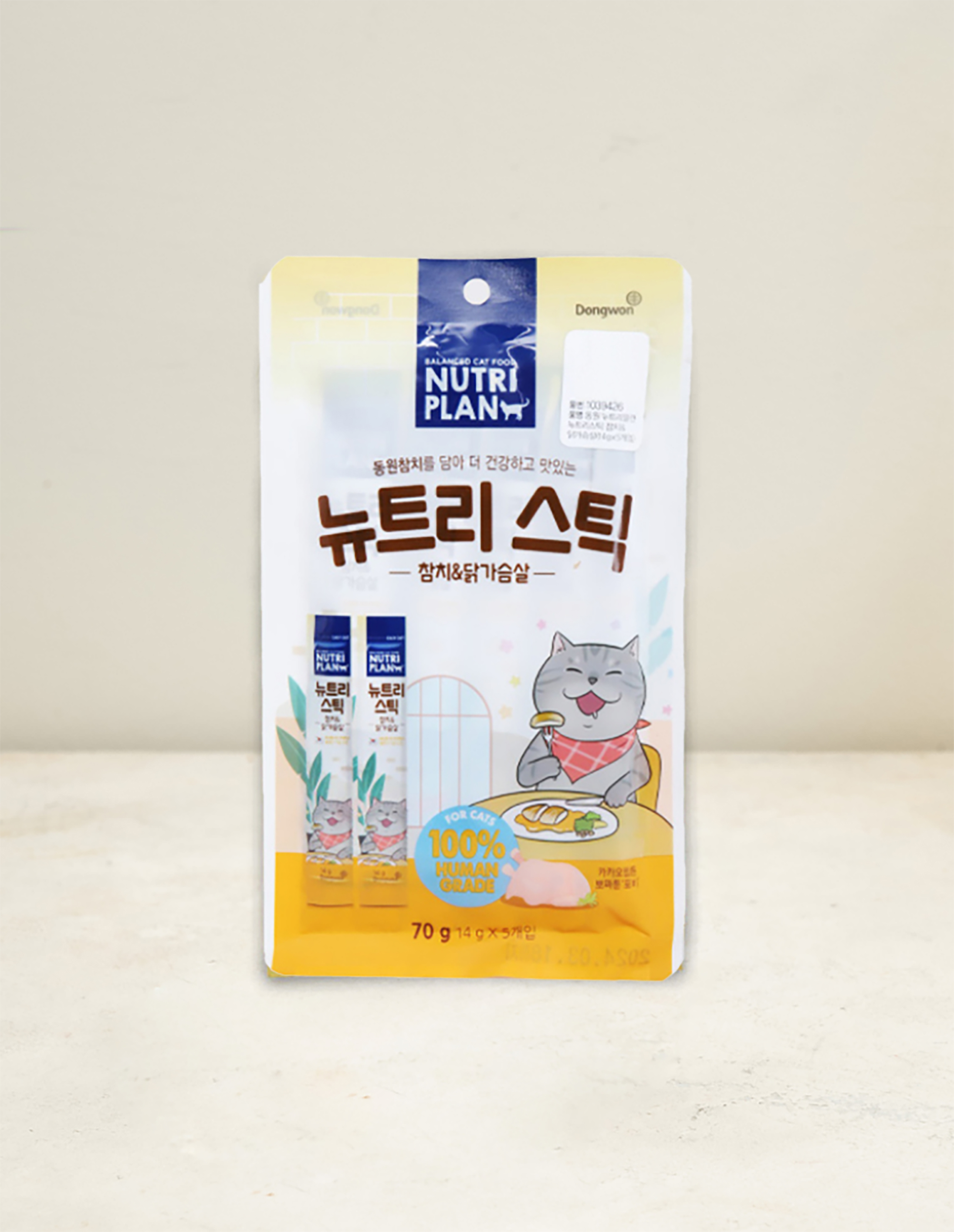 [Pet] Dongwon Nutri Plan Nutristic Tuna & Chicken Breast 14g 5 packs