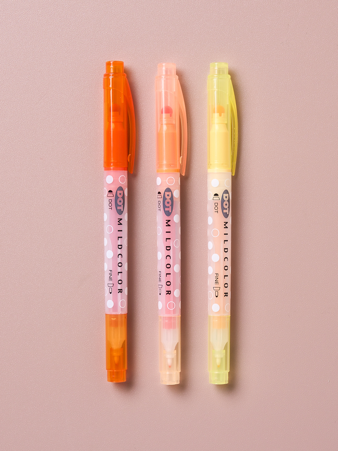 Dakku Dot Highlighter Yellow 3pcs