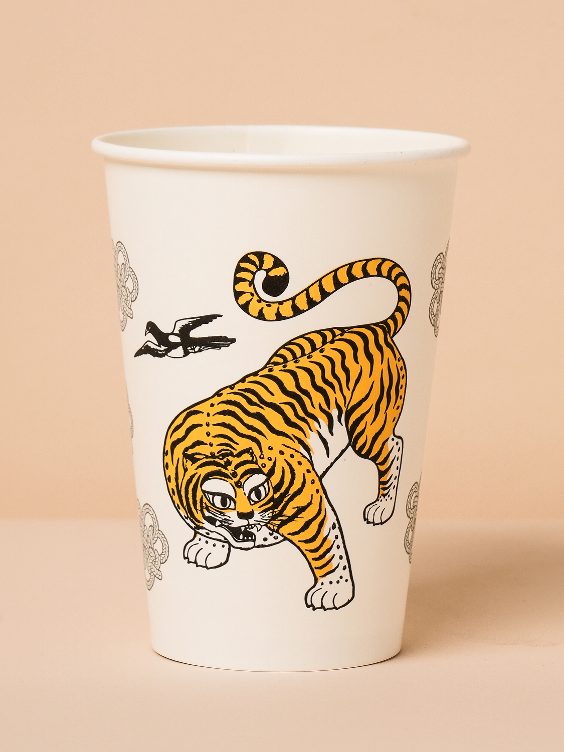 Traditional take-out paper cups 500ml, 10 pieces