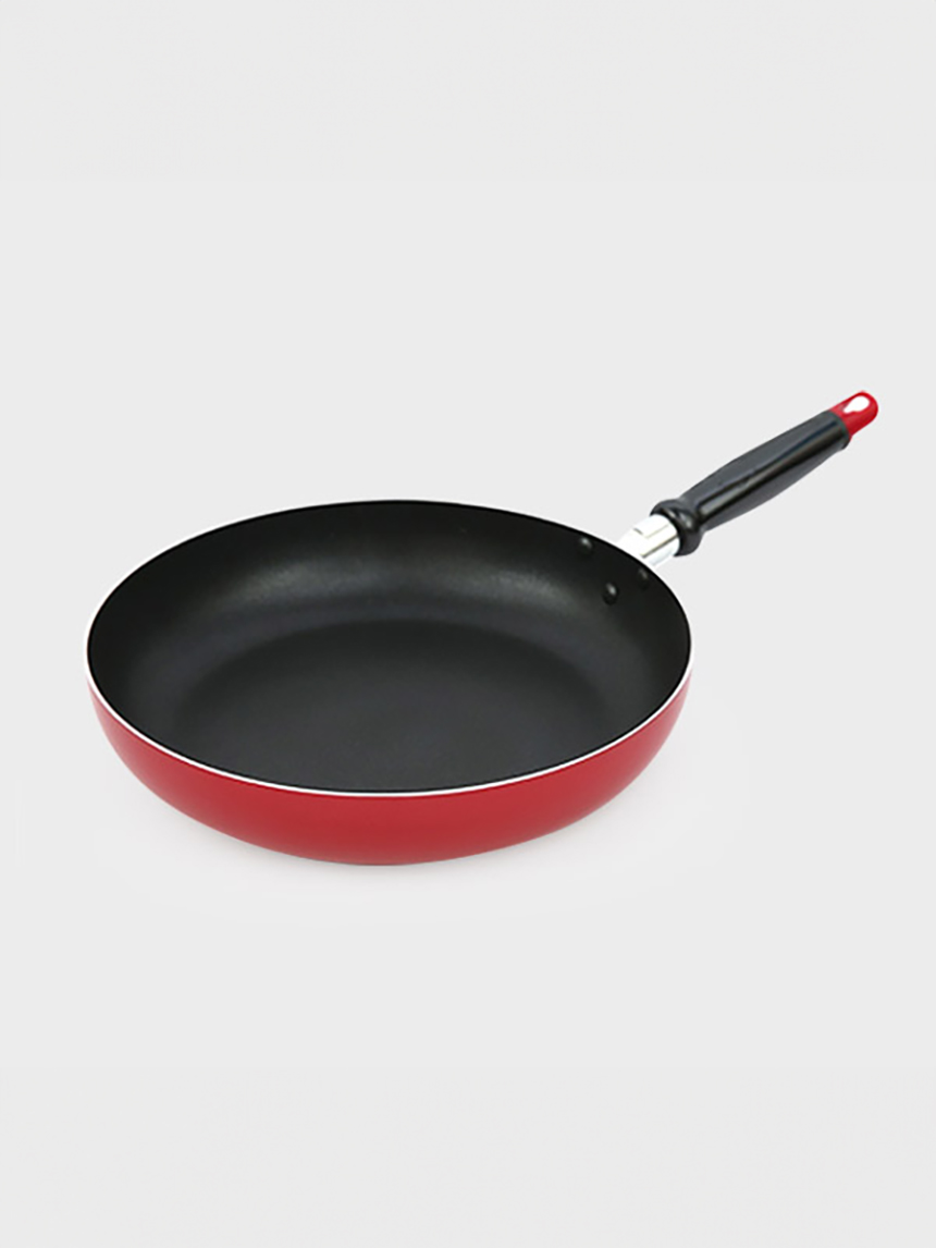 Fluorine coated direct fire frying pan 28cm