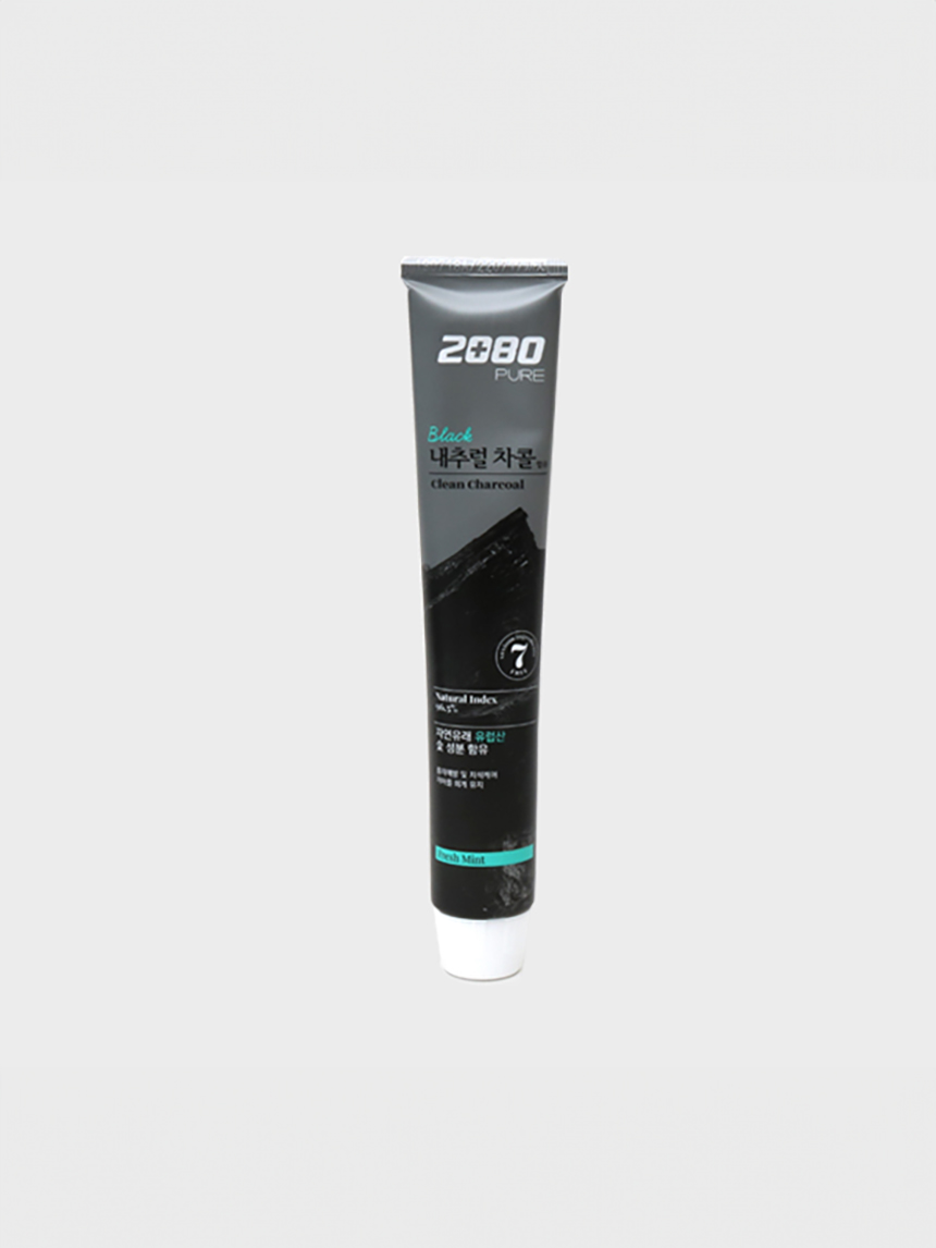 2080 Pure Black Toothpaste Charcoal Mint 100g