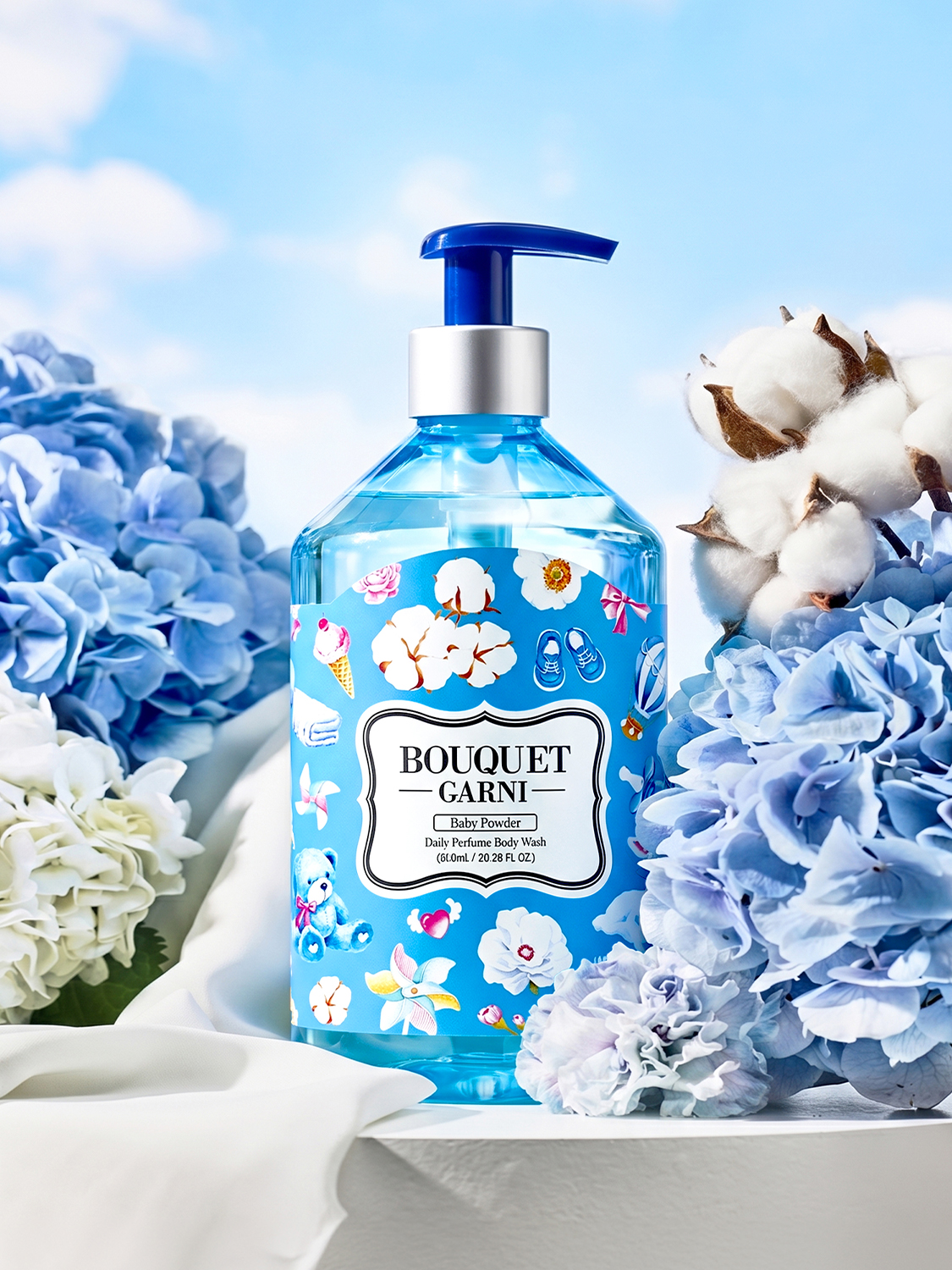 [베이비파우더]부케가르니 데일리퍼퓸 바디워시 600 ml