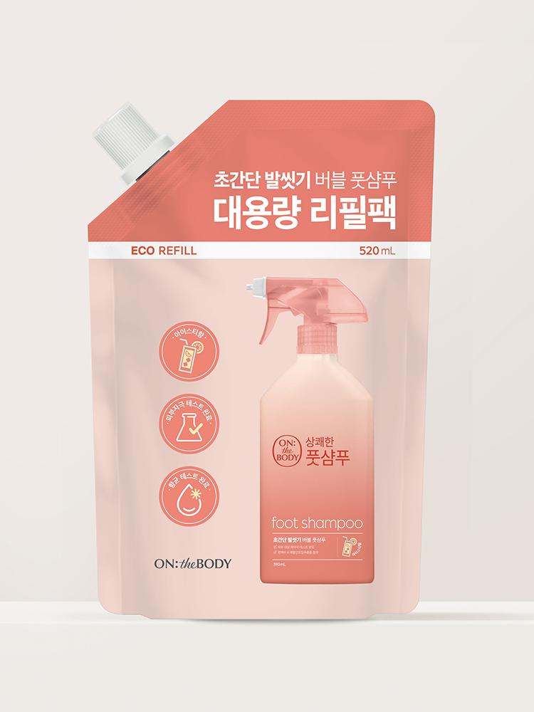 On the Body National Beauty Item Foot Shampoo Refill Iced Tea Scent 520 ml