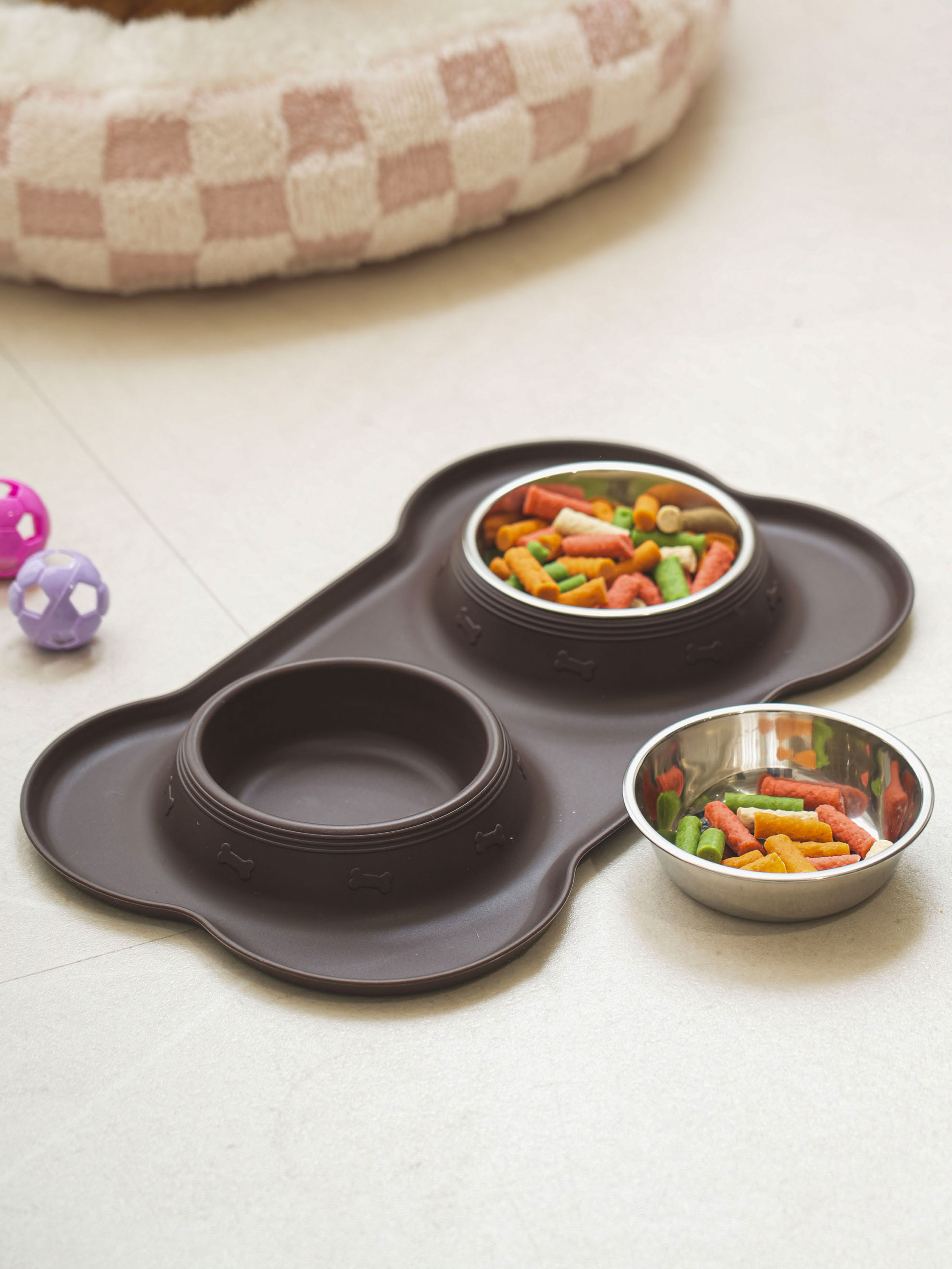[Pet] Non-slip 2-piece tableware