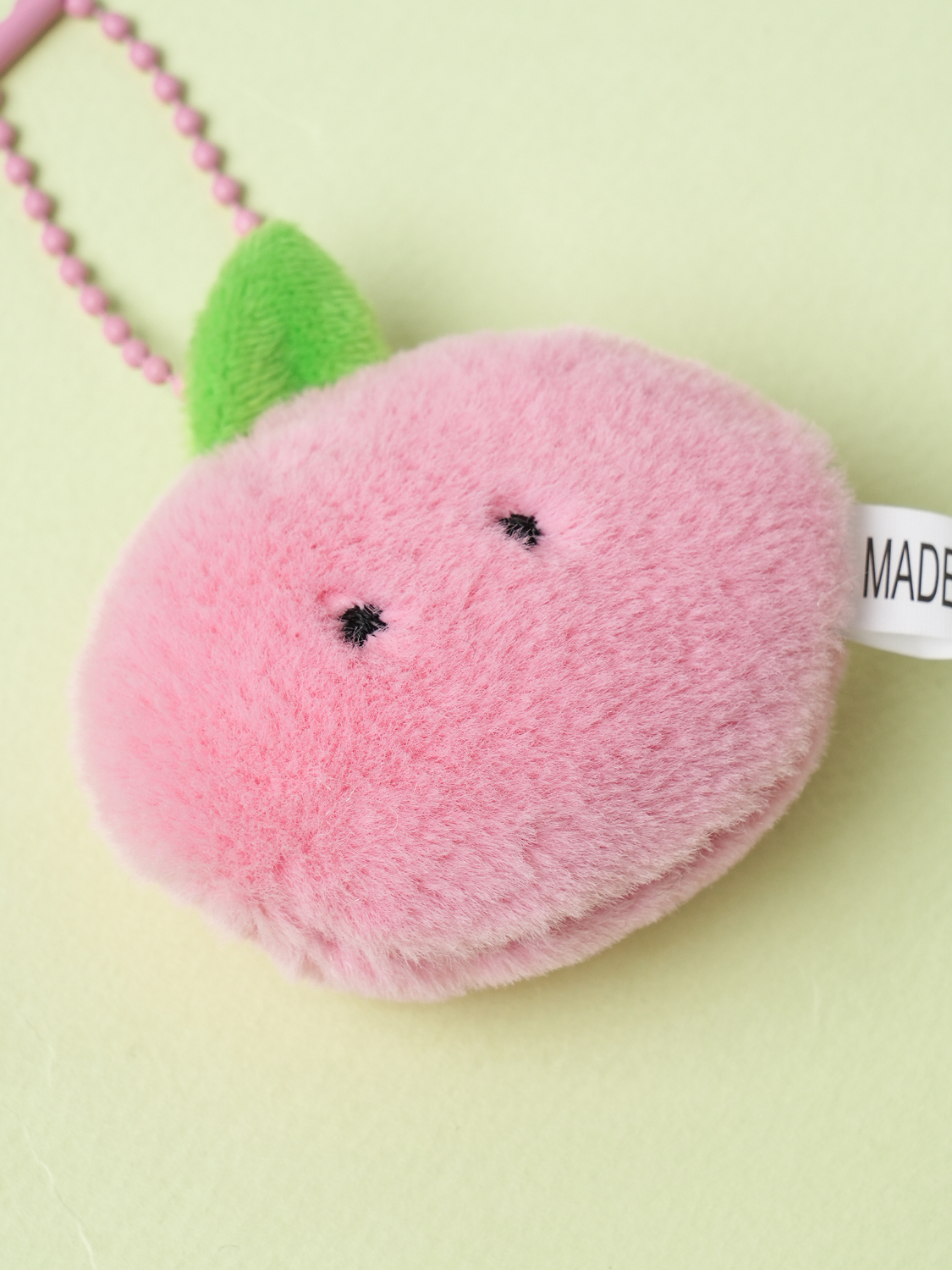 Peach Plush Keyring