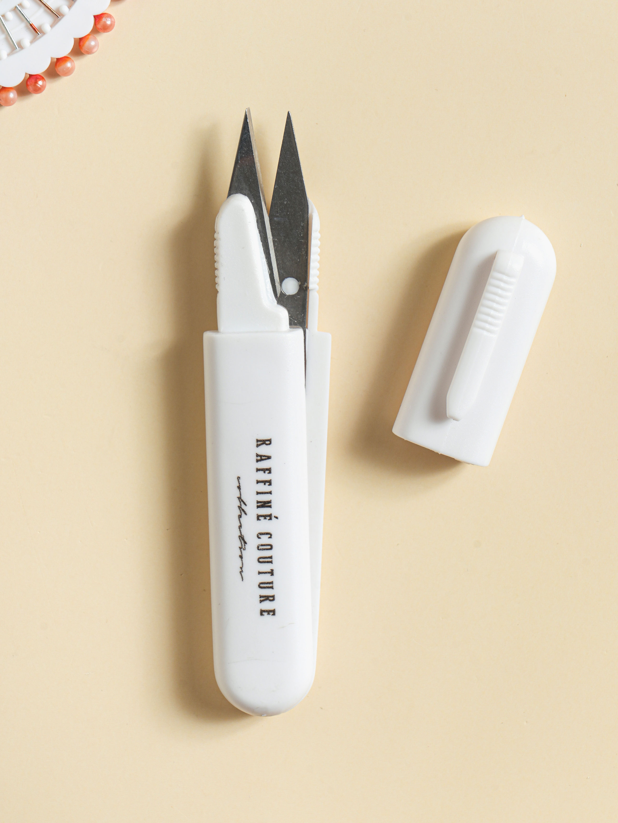 Storage Cap Handicraft Scissors White