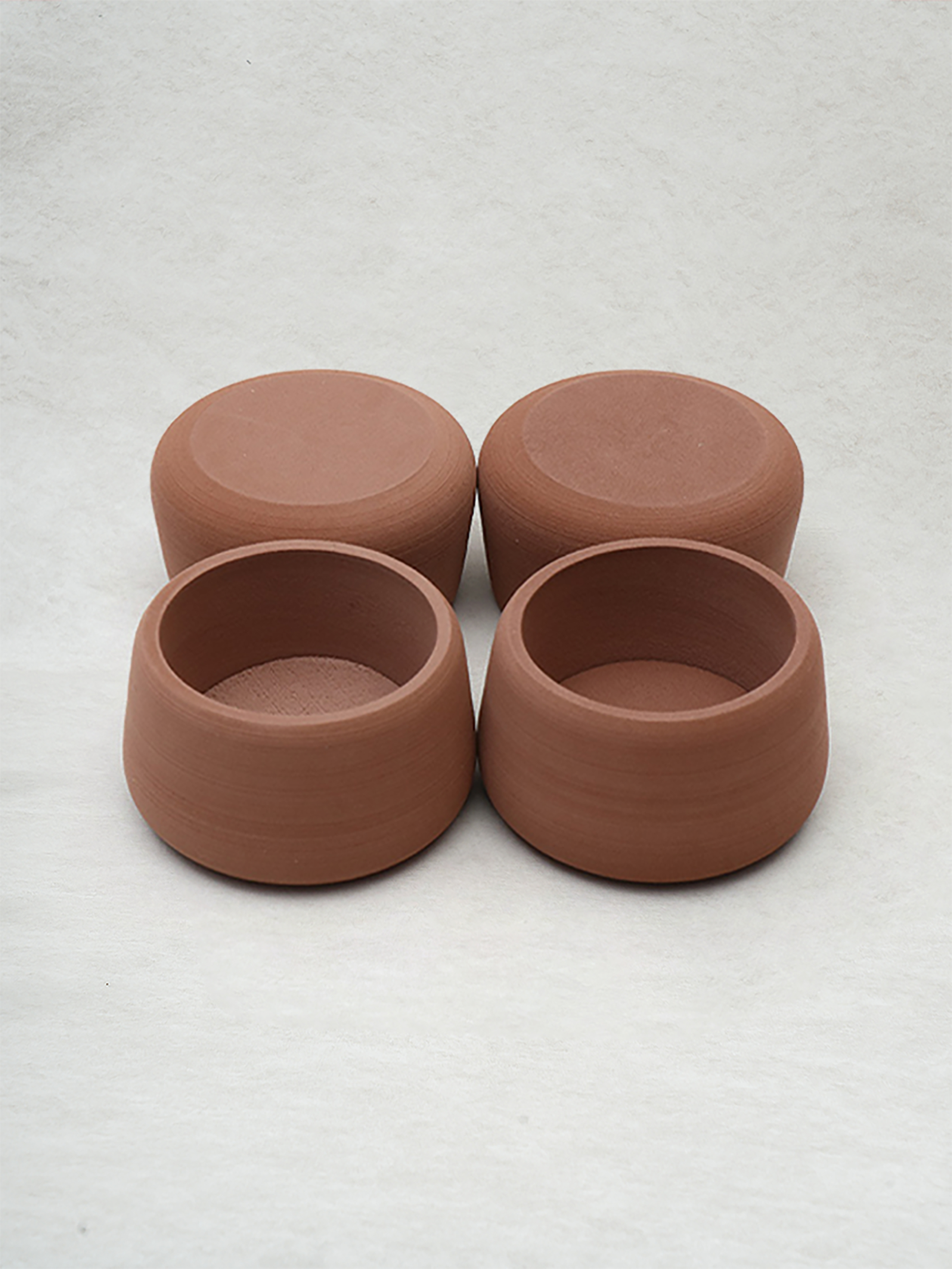 Chair shoes No. 5, 4 pack, brown