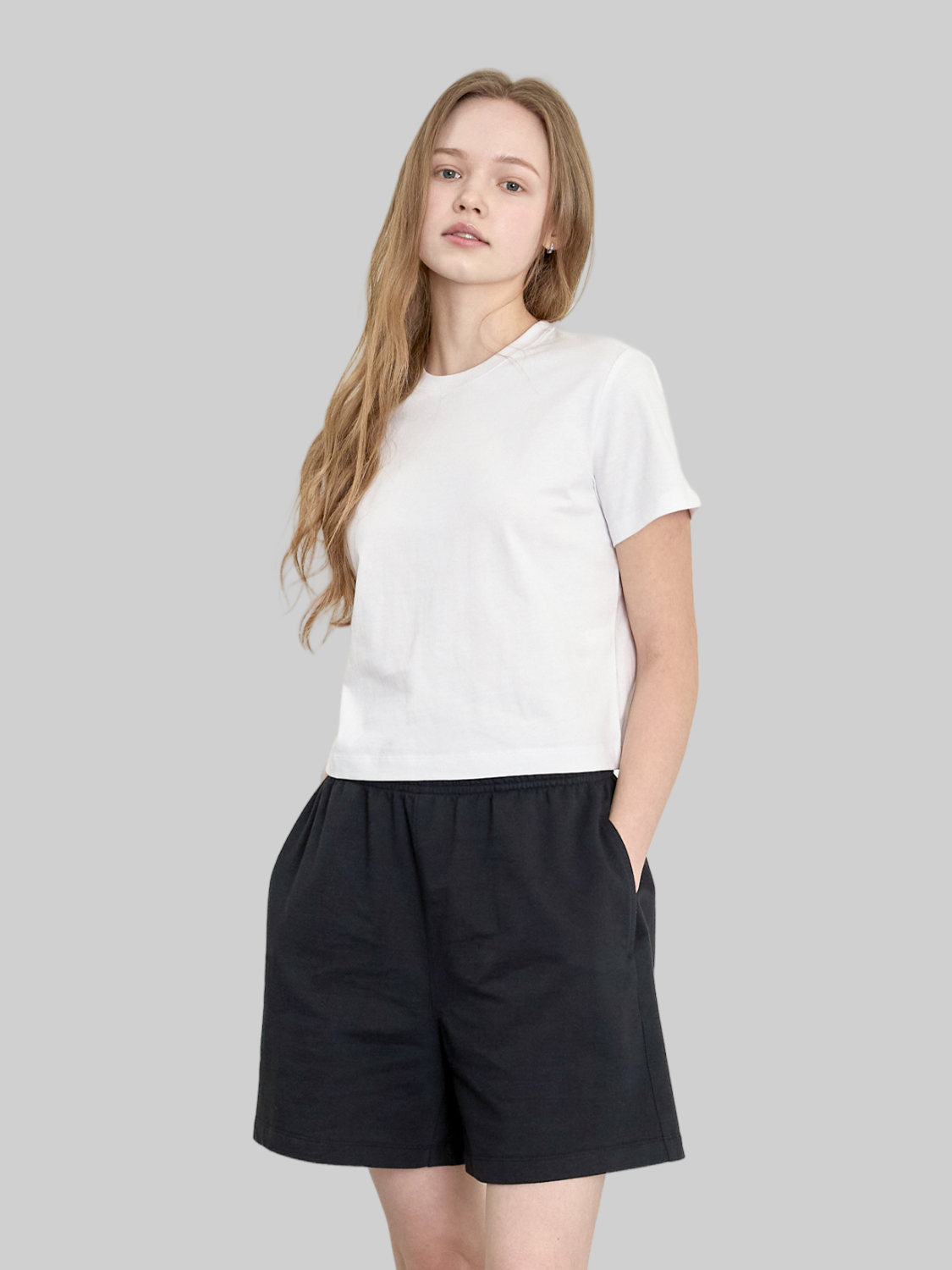 [Women] Basic House Plus+ 3/4 Pants M/L Black