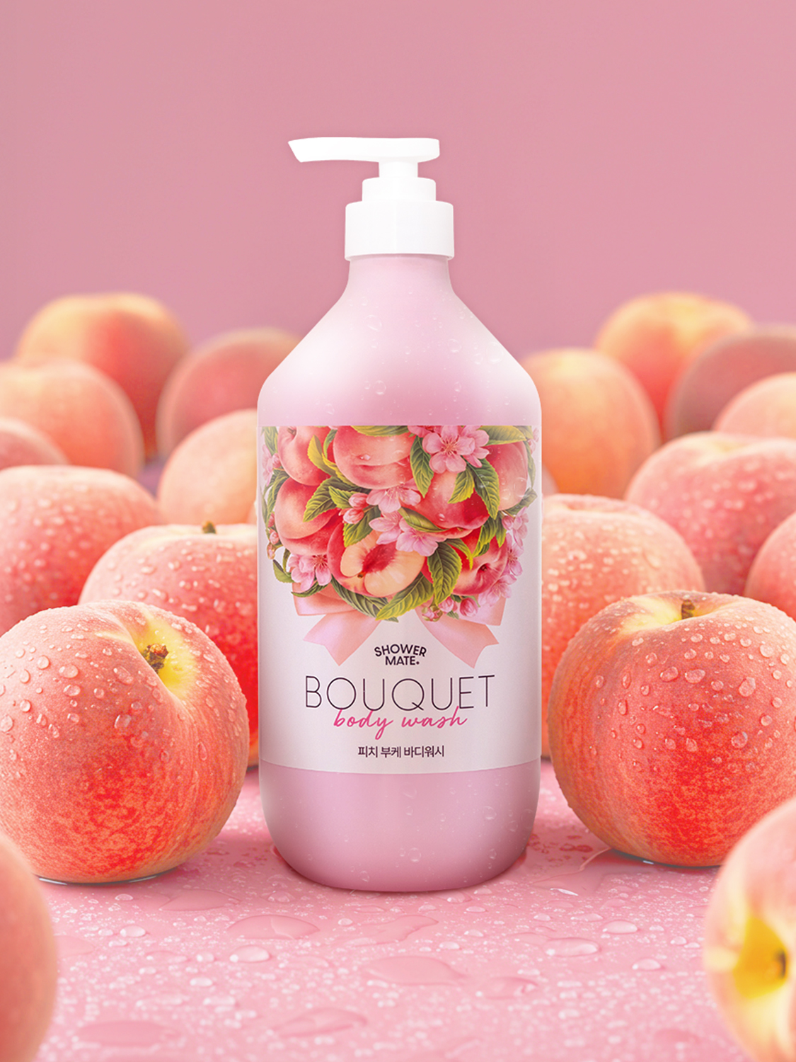 Shower Mate Bouquet Body Wash 1 000 ml Peach