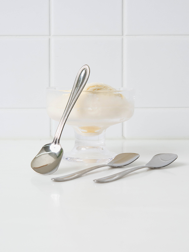 3 pure ice cream spoons made in Japan