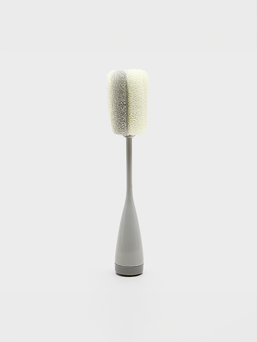 Standing sponge bottle brush