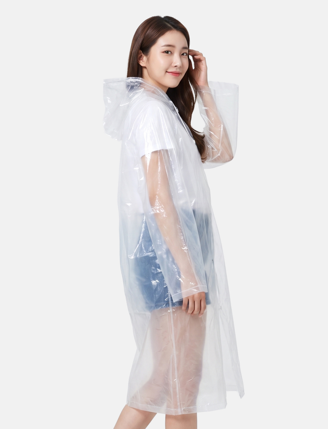일회용 레인 코트 클리어