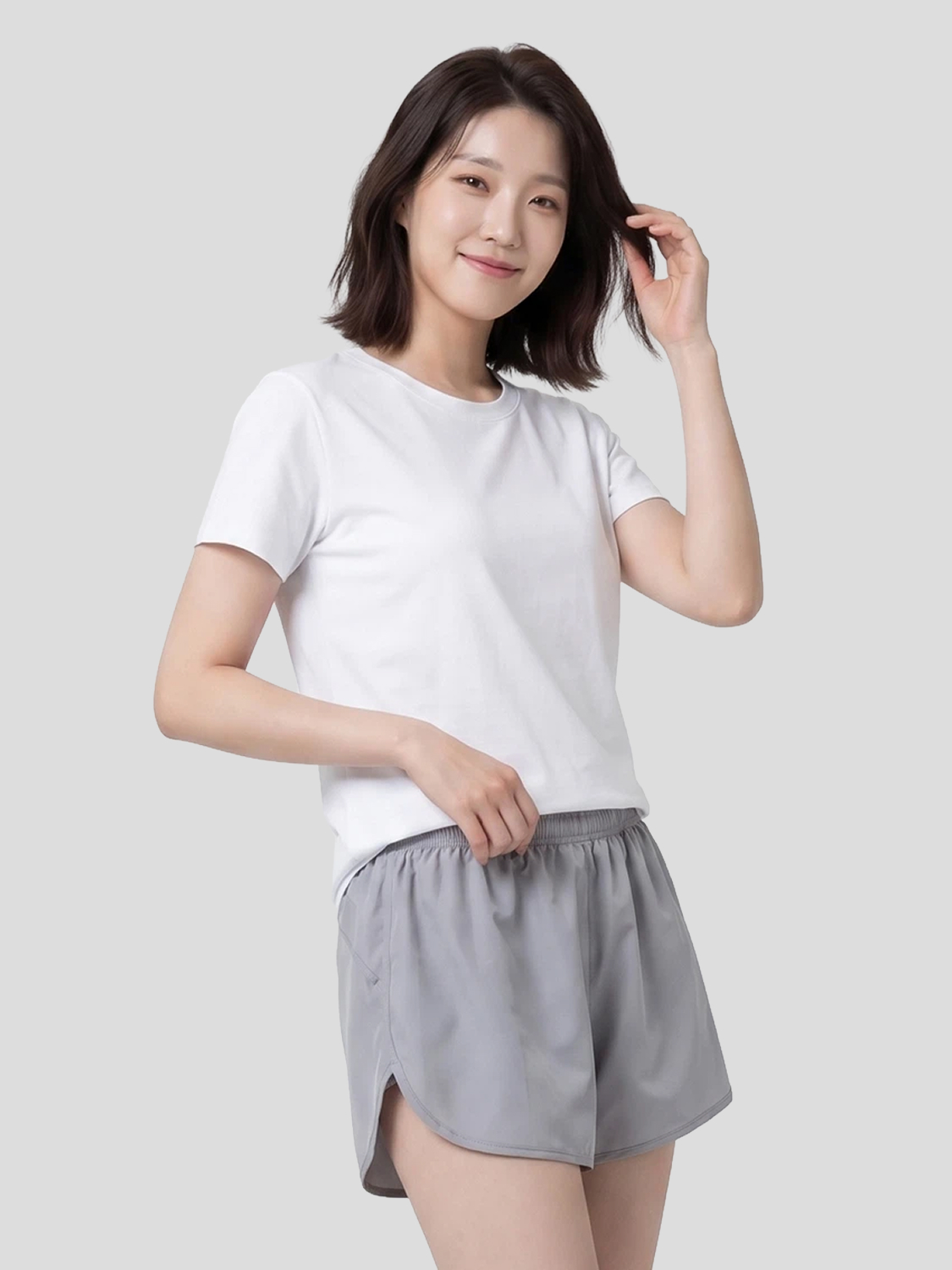 메쉬 안감 반바지 M 그레이