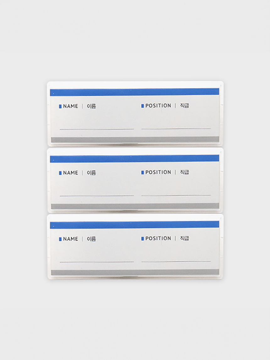 3 clothes pin type name tags