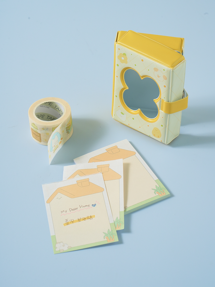 Dear Home Polkku Storage Box & Memo Paper Set 40 pieces