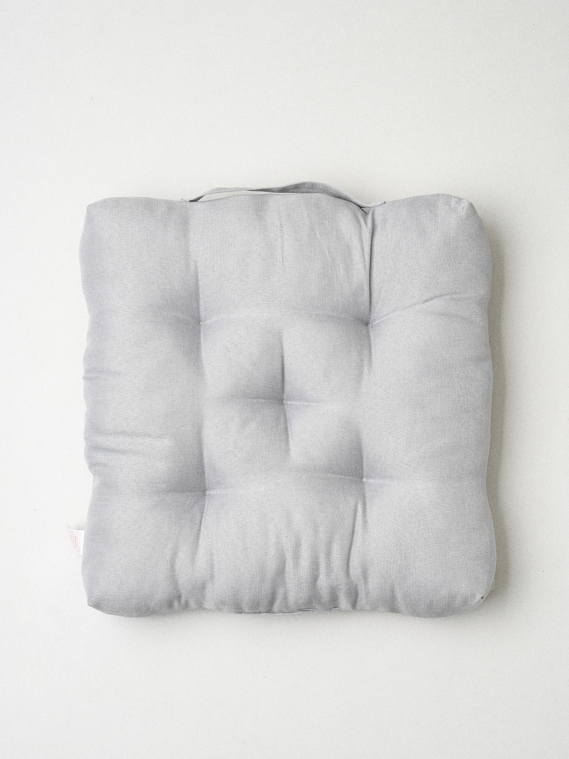 손잡이 단색 사각 방석 45 X 45 cm