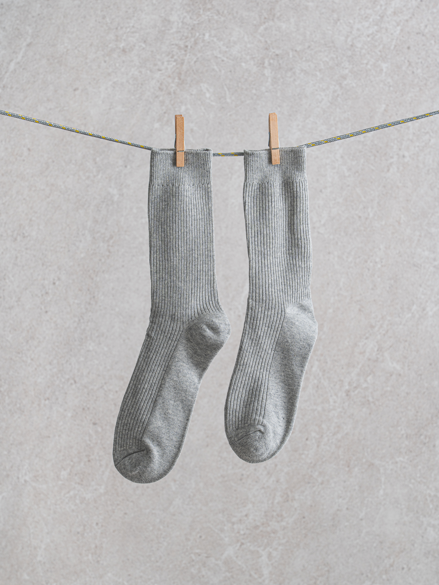 Monfoot Men's Ribbed Longwood Socks Gray