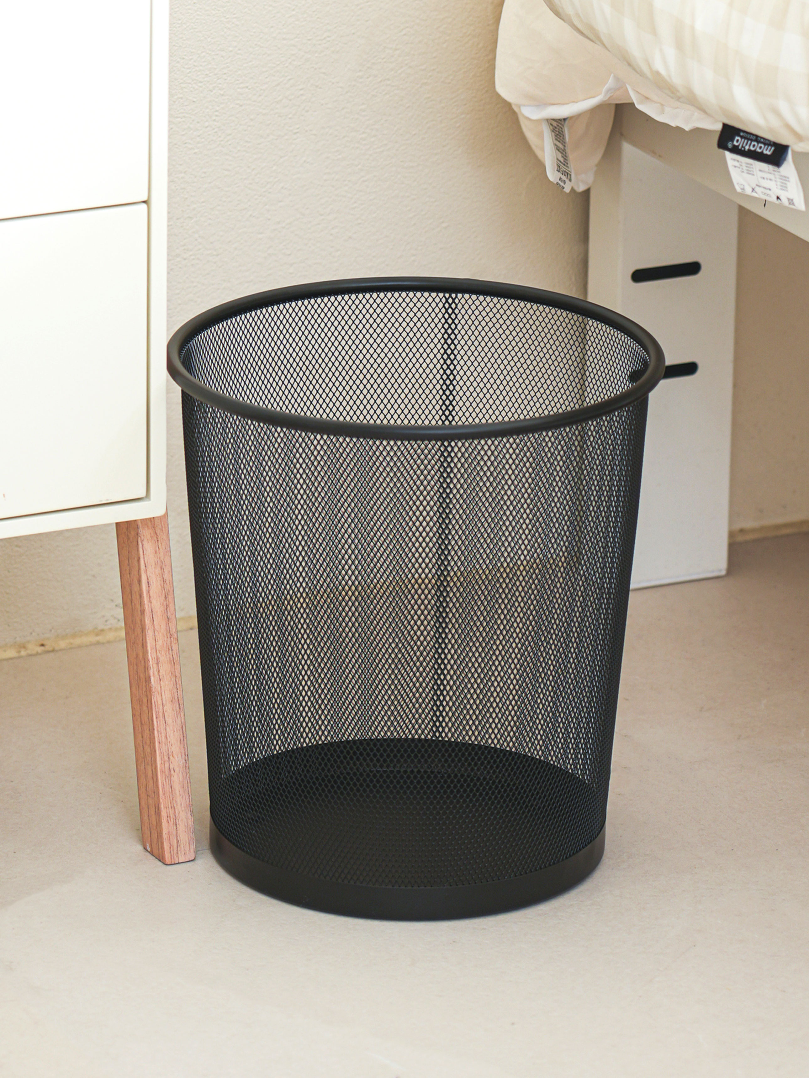 Steel open trash can 10 L