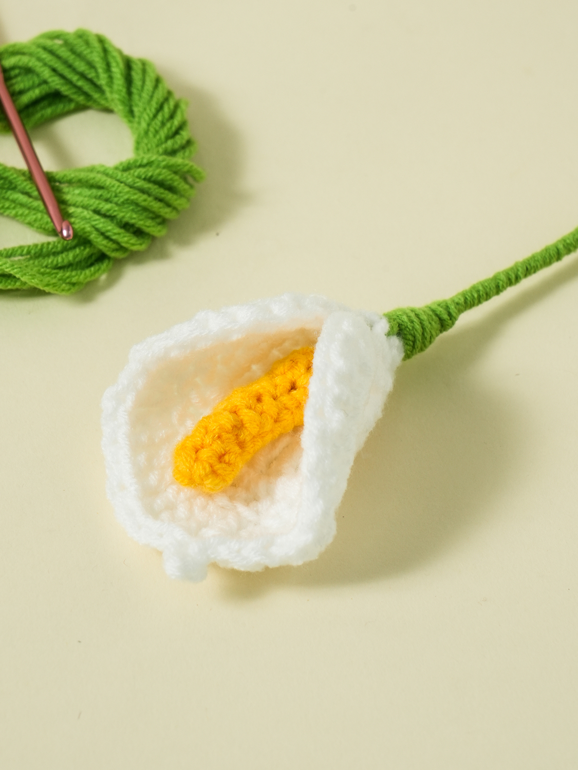 뜨개 꽃 DIY 카라