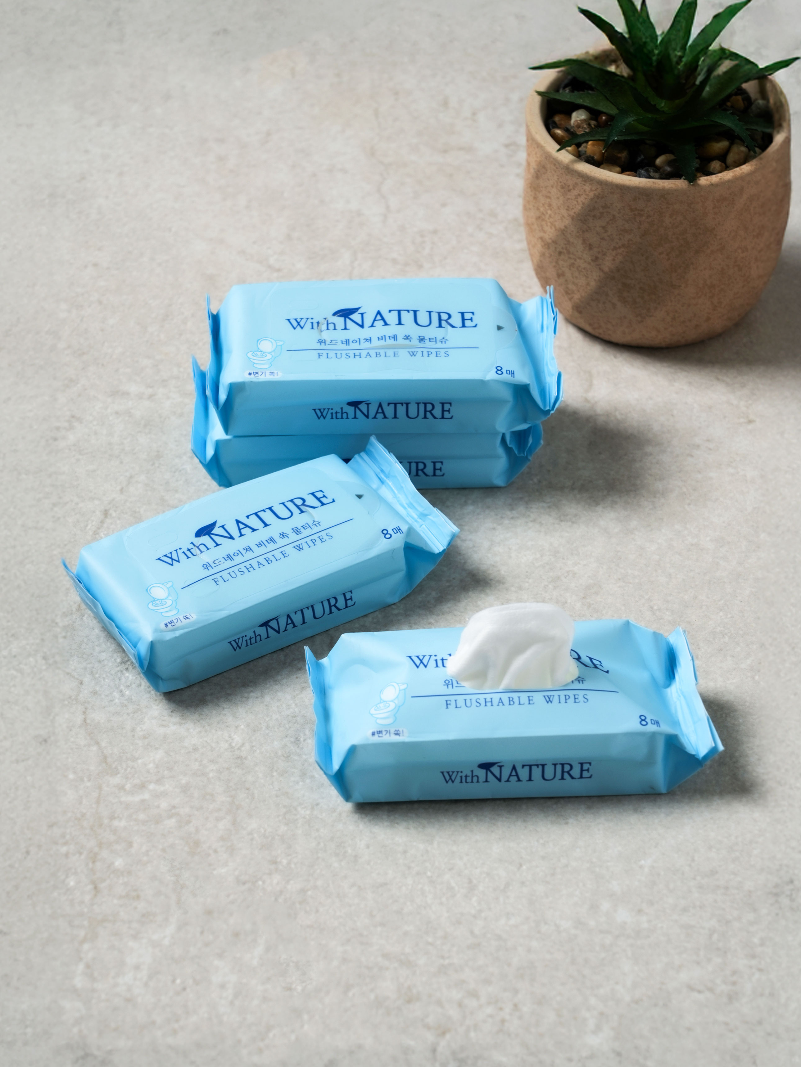 4 mini pocket bidet tissues (8 pieces)